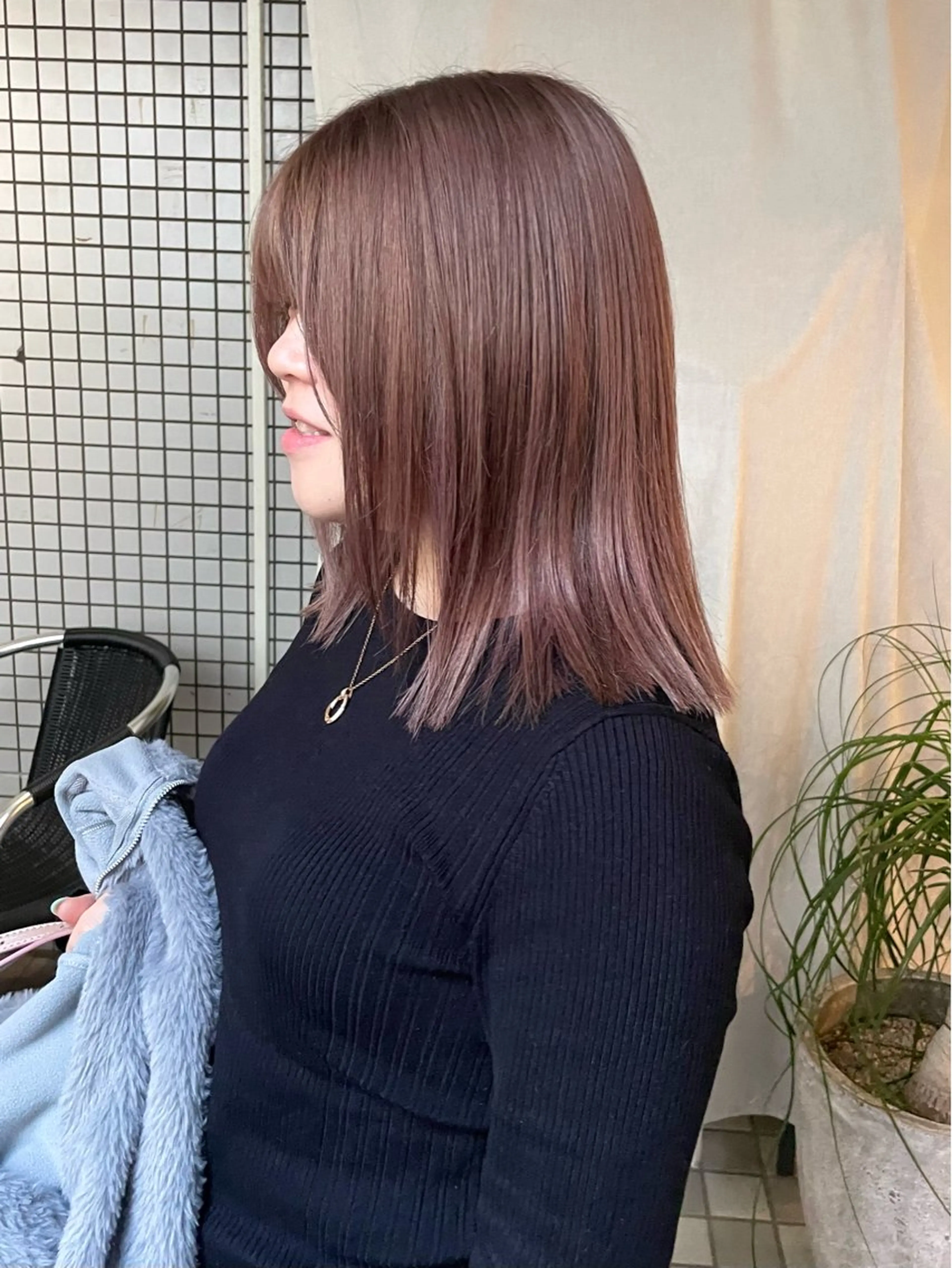 ミディアム カラー カット ヘアカラー akane .のヘアスタイル