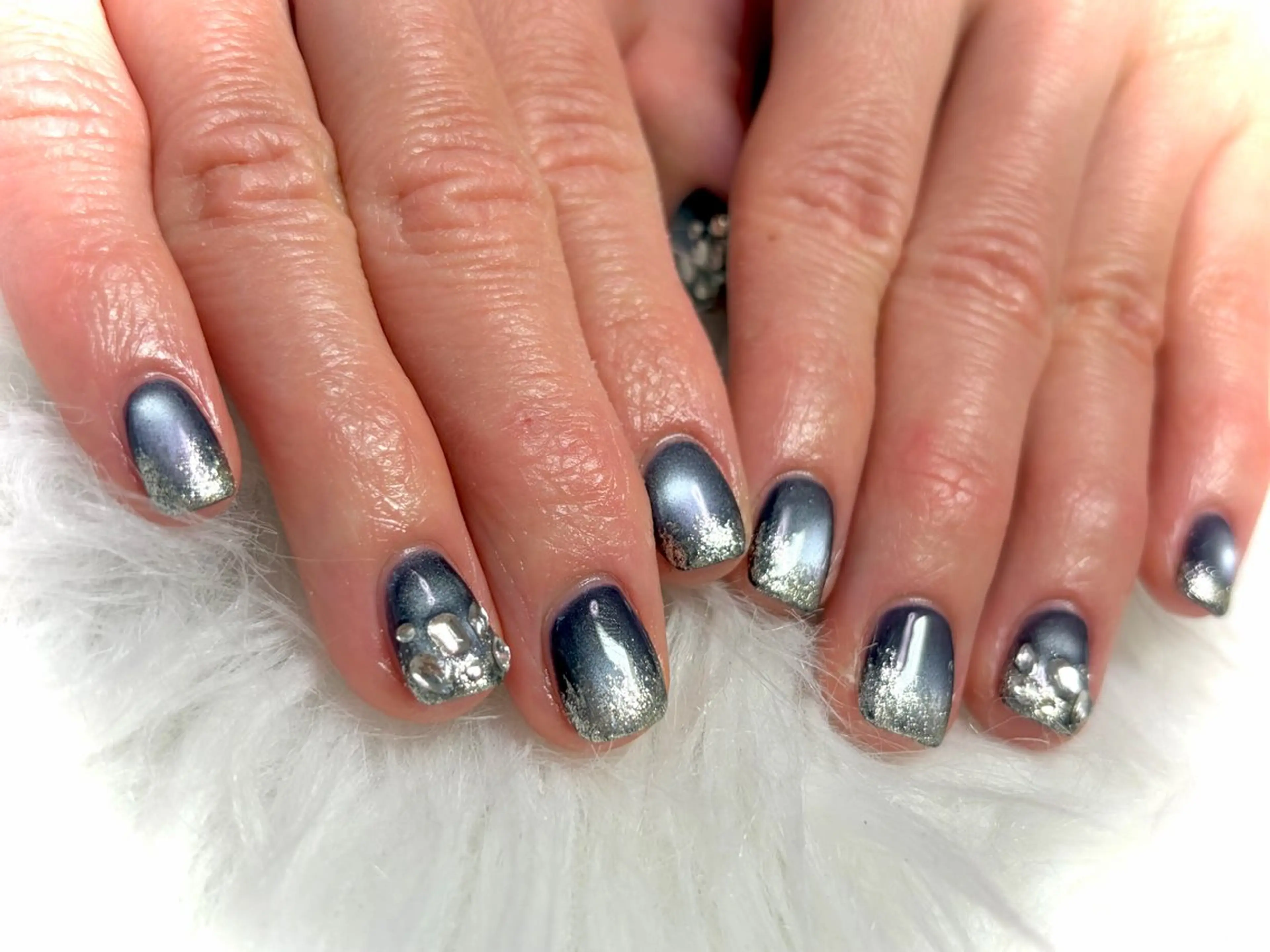 ネイル マグネットネイル 冬ネイル Nail room Aのネイルデザイン