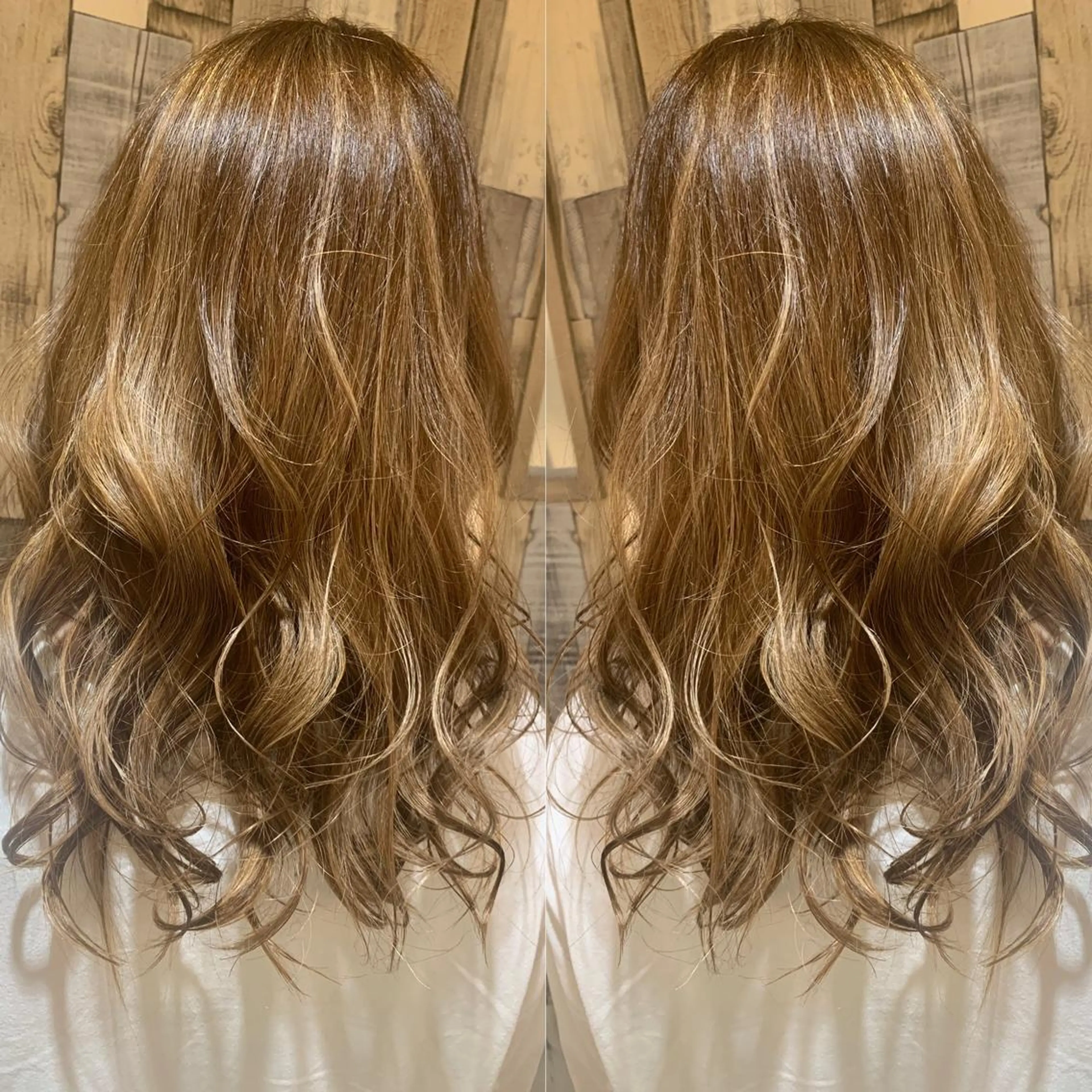 ロング カラー ベージュカラー ハイライトカラー シアーベージュ ハイライト 韓国🇰🇷 ✂︎hair 内田愛のヘアスタイル