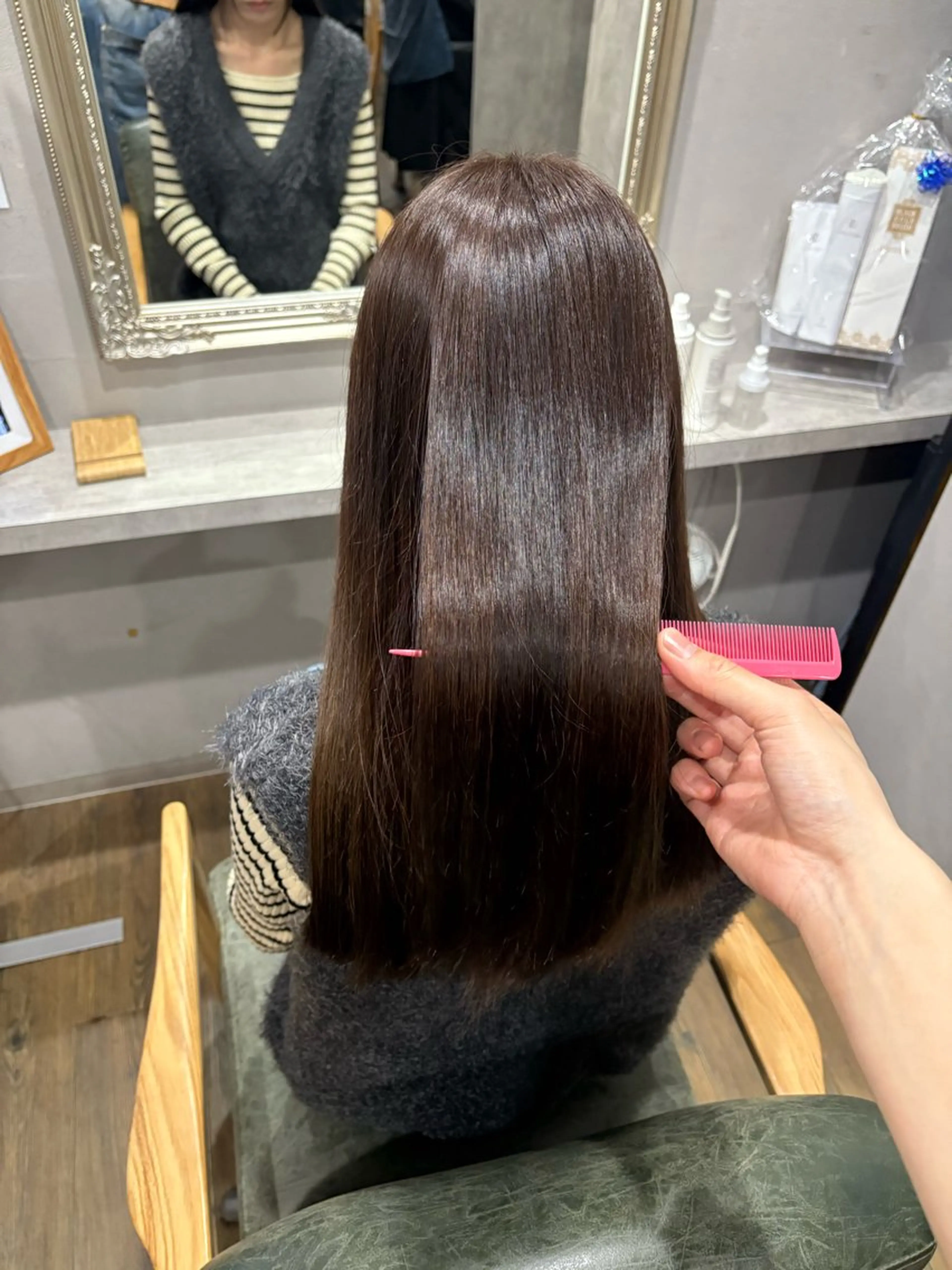 ロング 阪口 萌のヘアスタイル