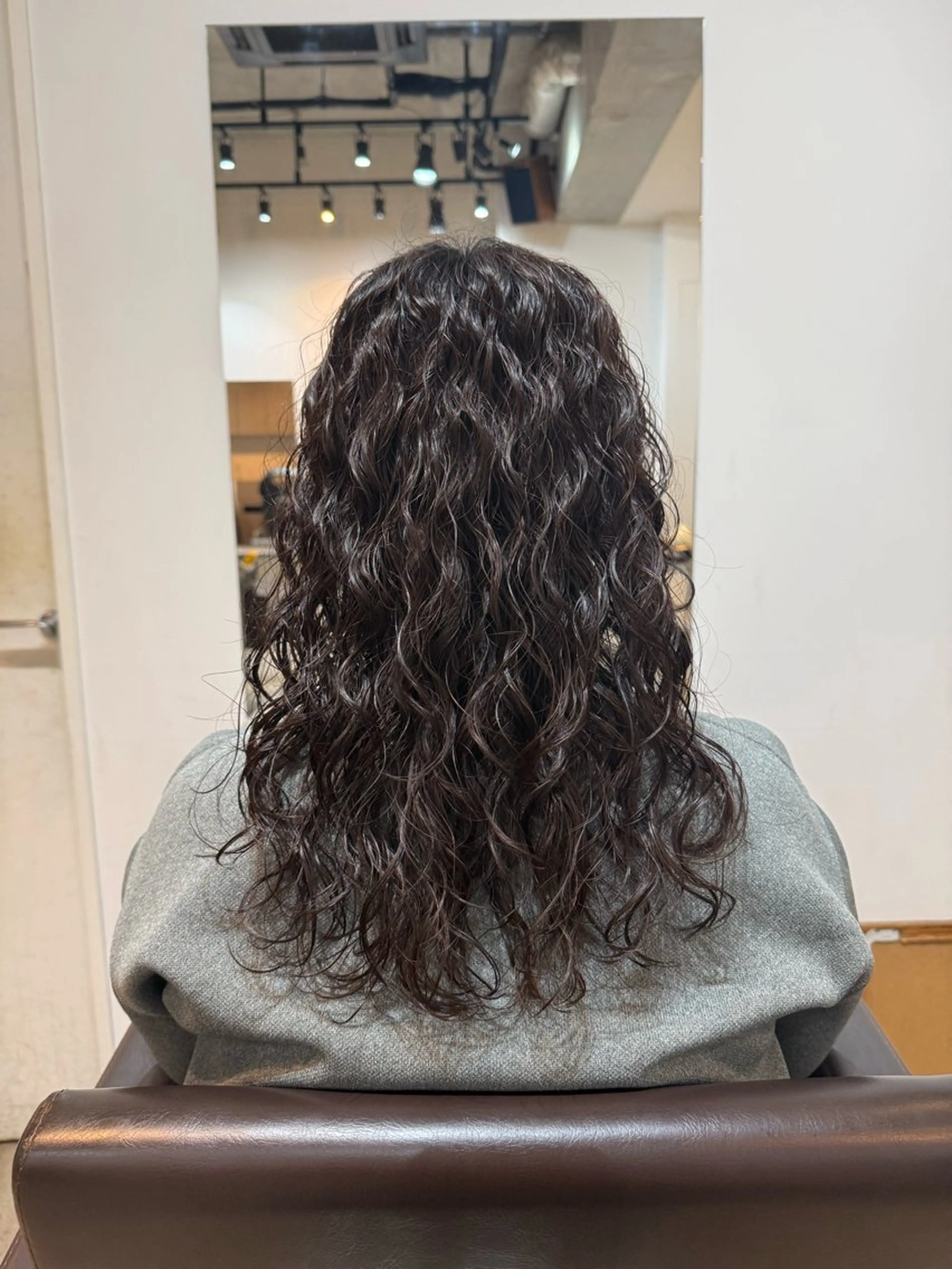 セミロング カット パーマ トリートメント デジタルパーマ ウェーブパーマ/神野のヘアスタイル