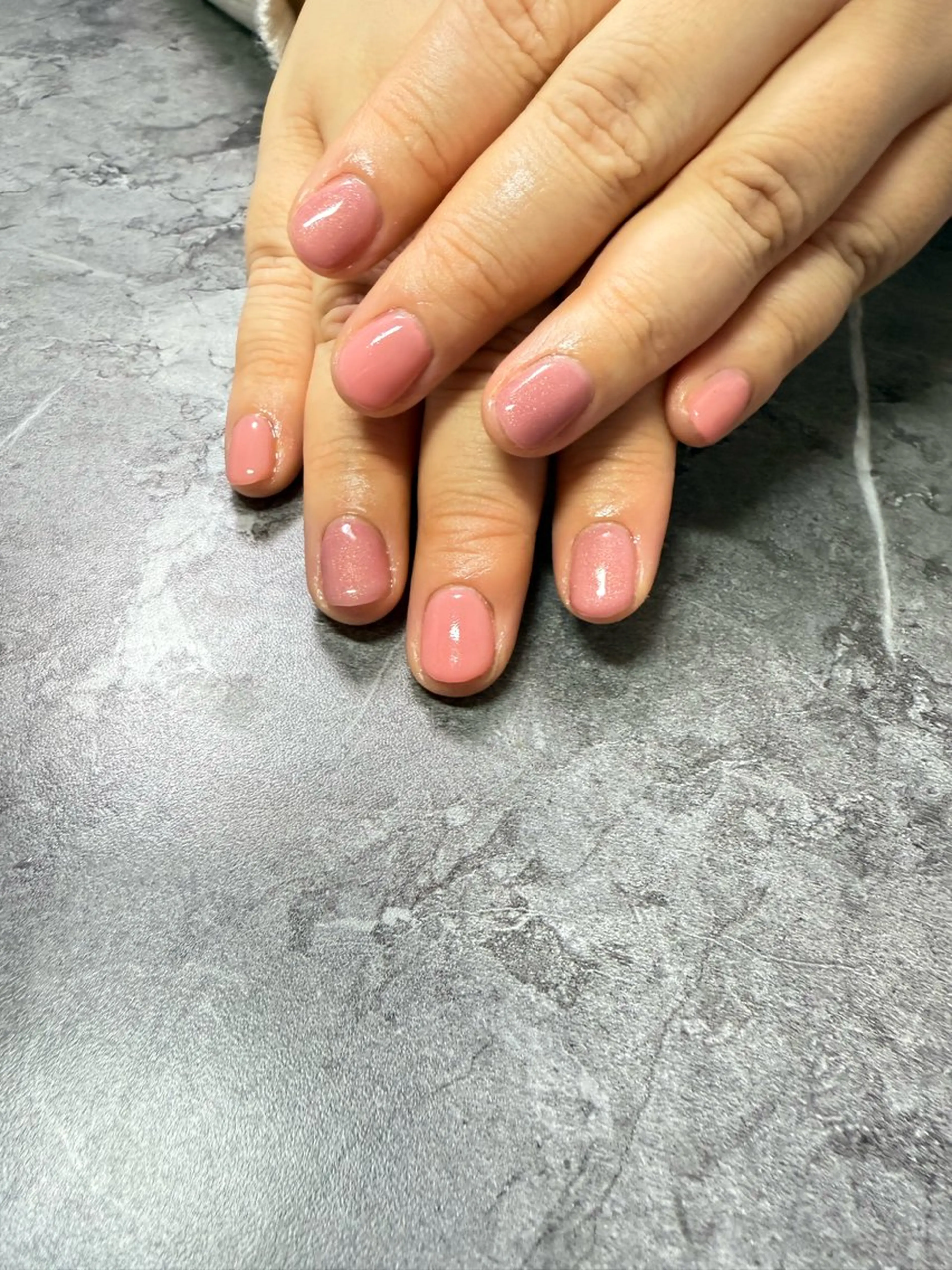 ネイル ワンカラーネイル ピンク ハンドネイル Nail Salon Soare所属・金子 みくのネイルデザイン