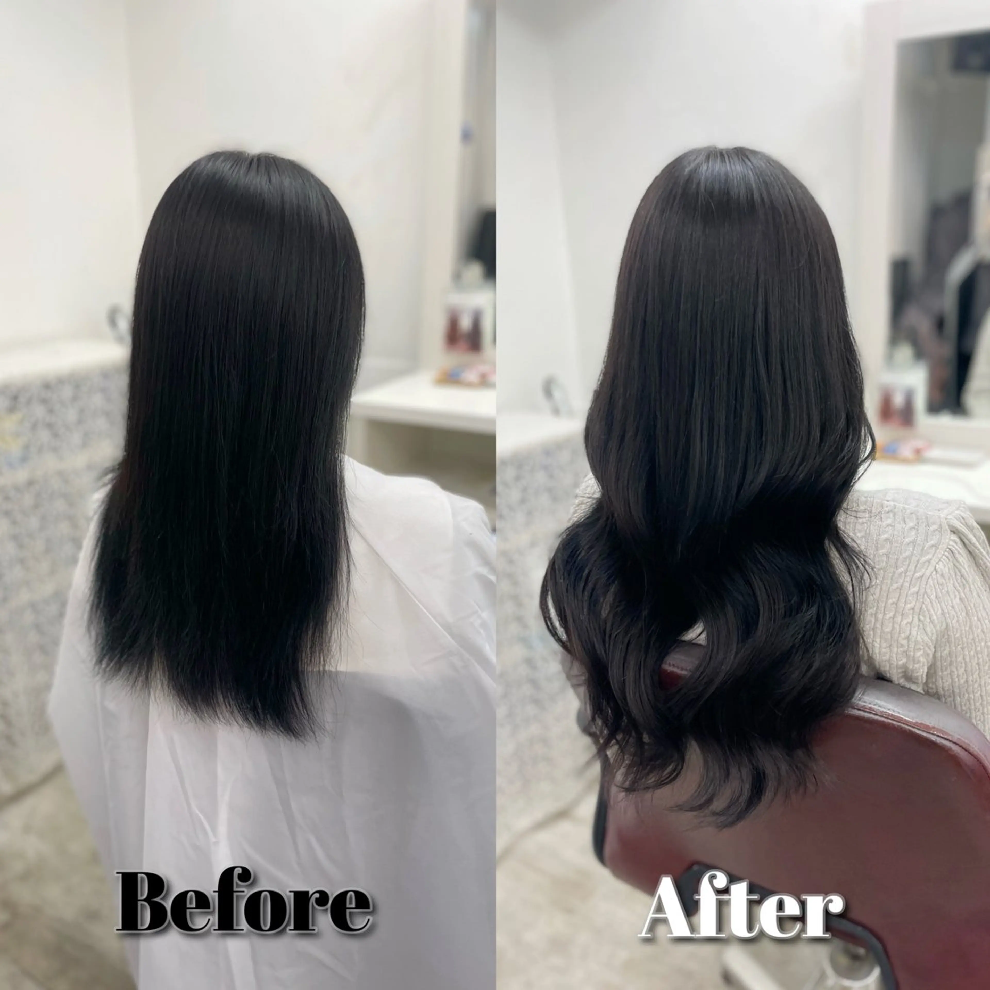 ロング カラー カット ヘアカラー エクステ ヘアセット 韓国ヘア🤍髪質改善 🇰🇷AKANEのヘアスタイル