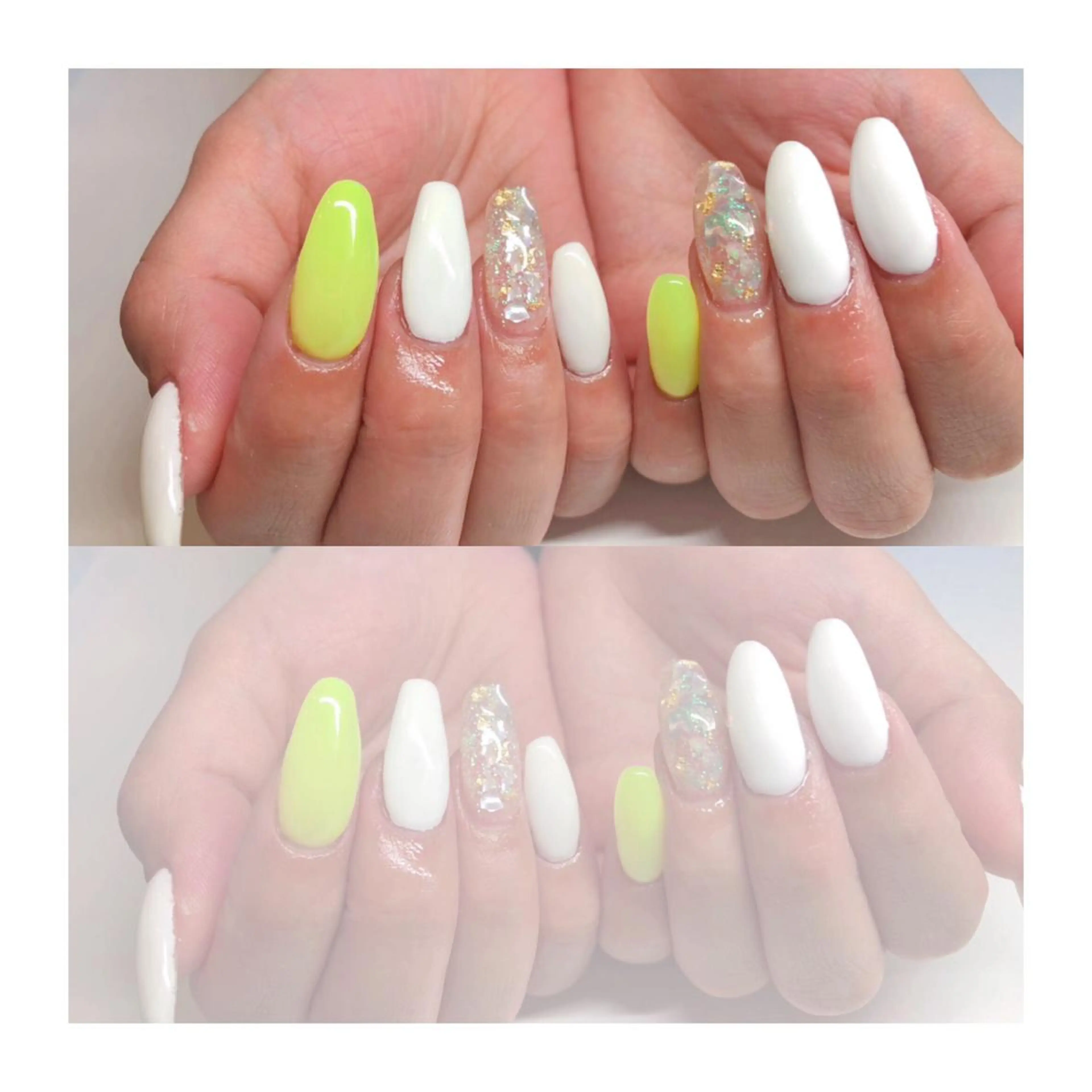 ネイル 黄色 ハンドネイル Nailsalon -Aのネイルデザイン