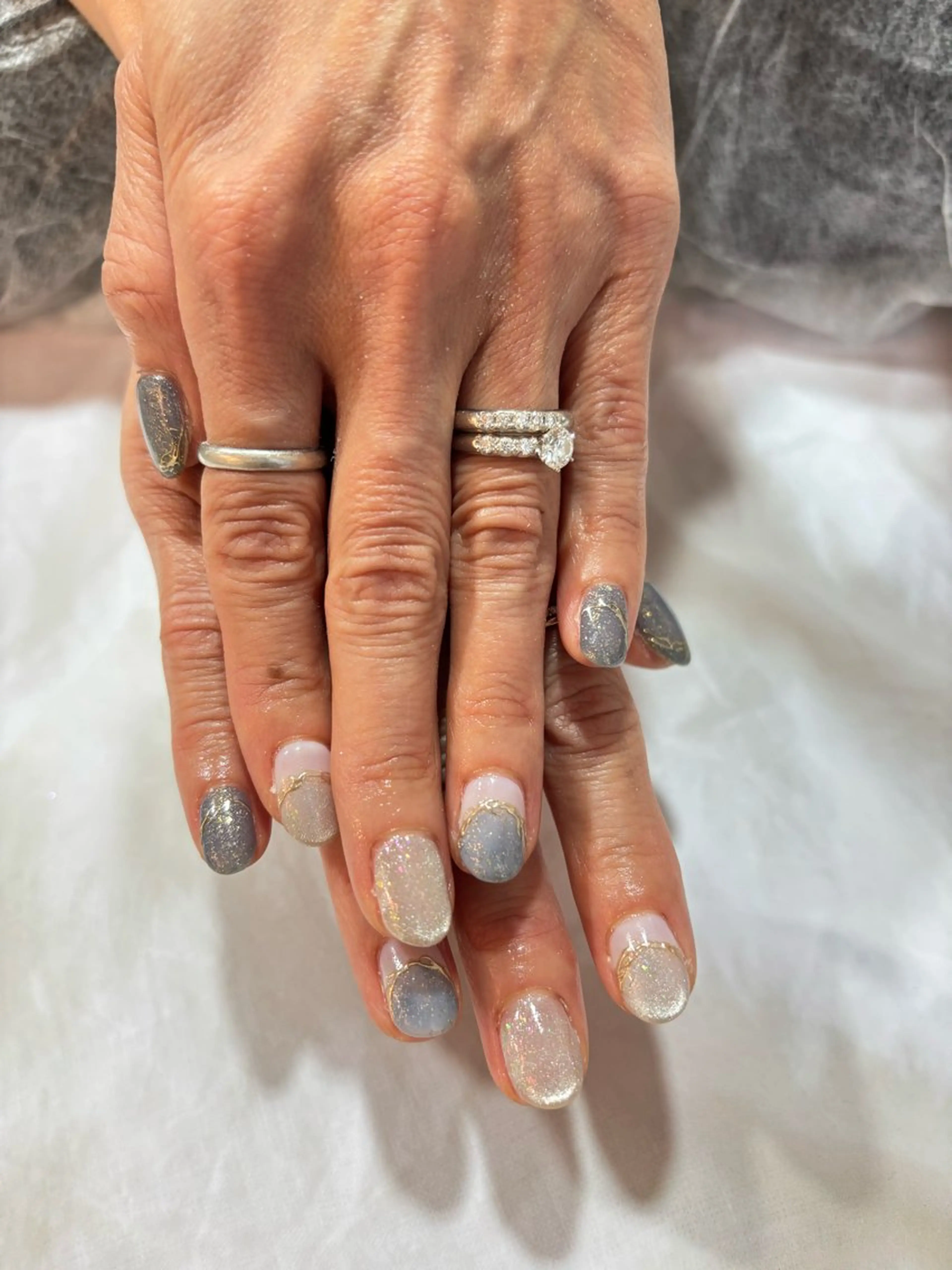 ネイル マグネットネイル ミラーネイル KAMIANYUIYA Nail LAB 【カミアンユイヤネイルラボ所属・金澤 藍のネイルデザイン