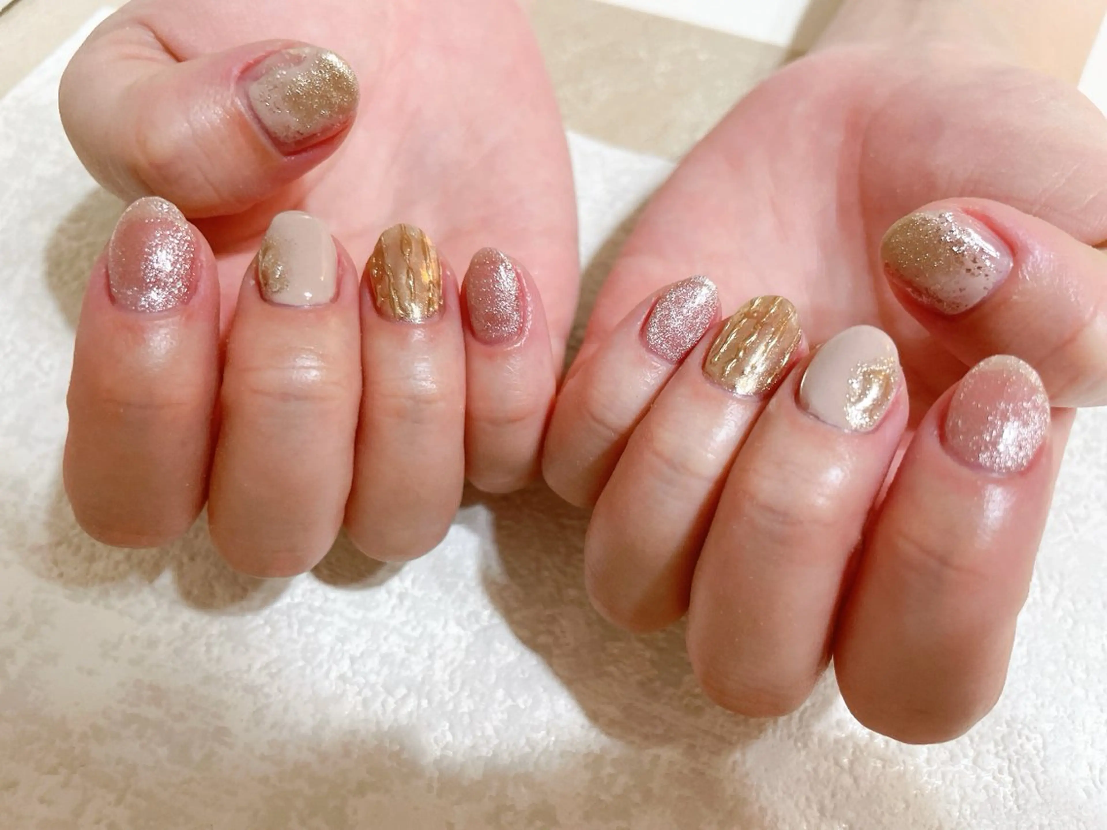 ネイル ジェルネイル 韓国ネイル パラジェル 冬ネイル kikinail 溝の口のネイルデザイン