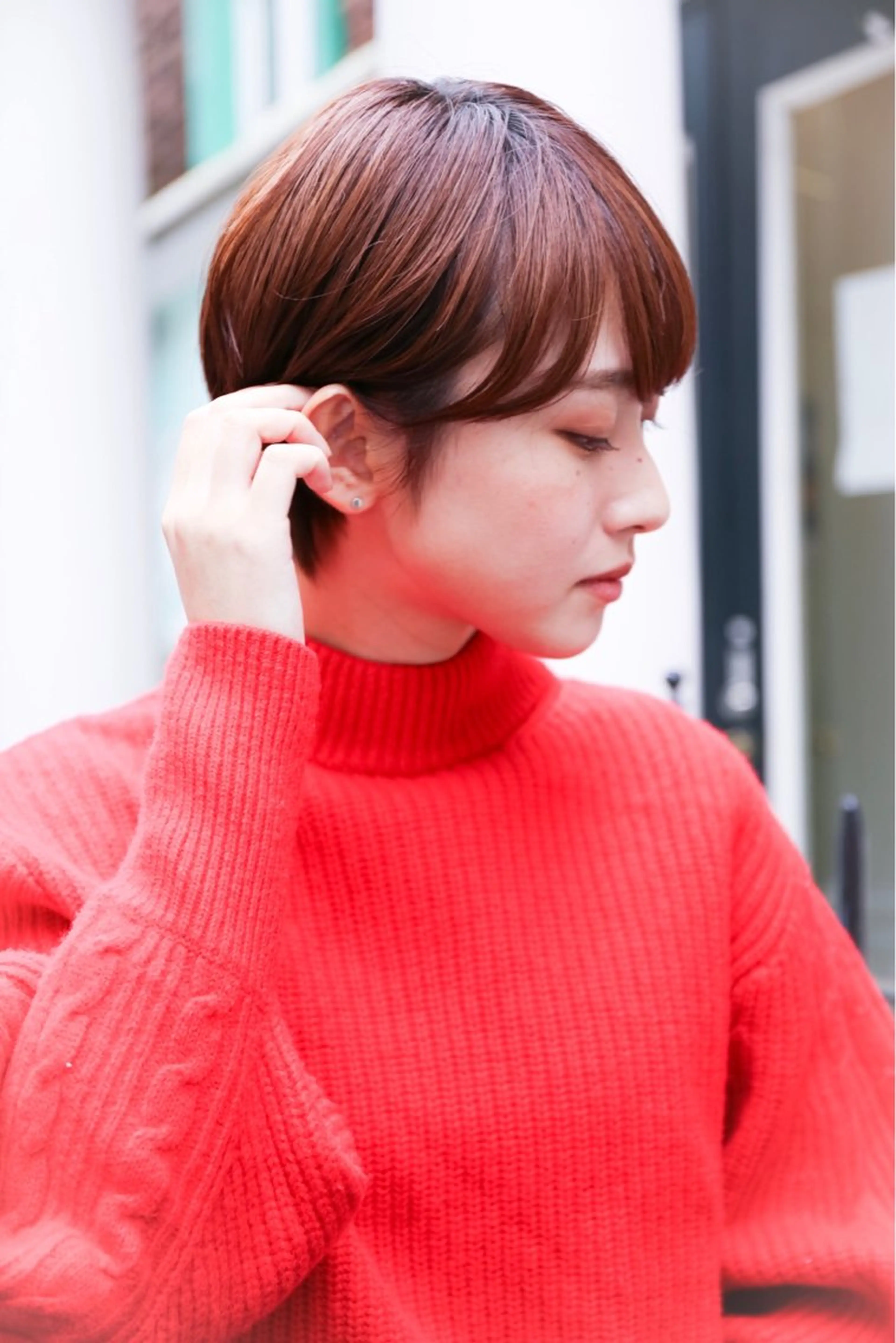 ショート ブリーチ特化🎖️ピ ンクカラー高橋さやかのヘアスタイル