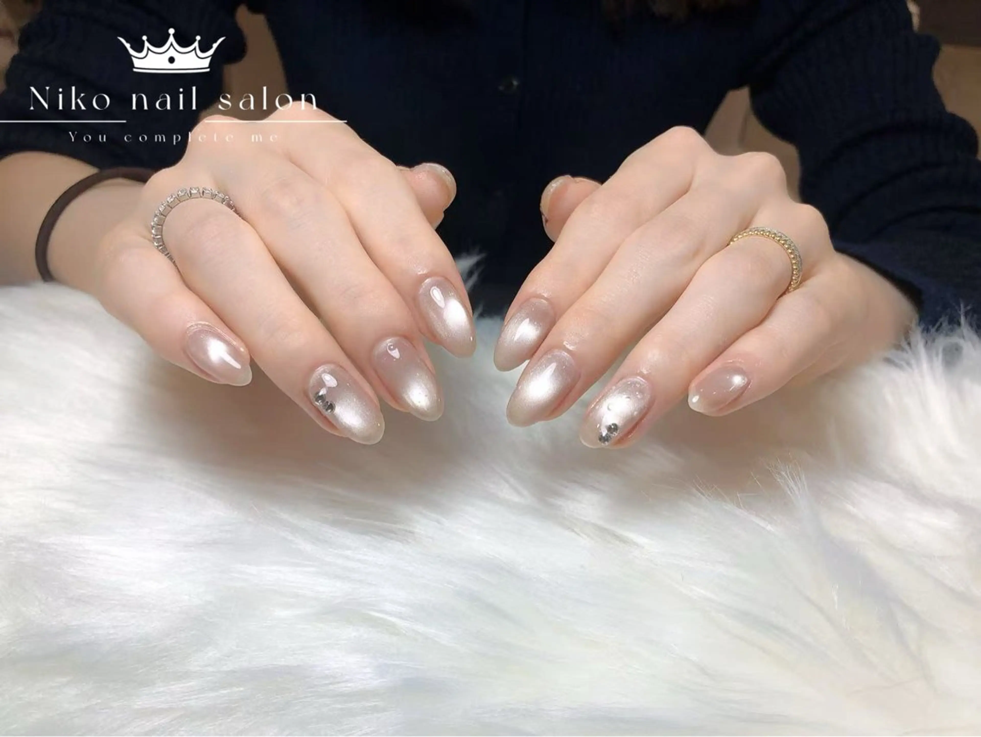 ネイル チークネイル フットネイル フレンチネイル ジェルネイル ガラスフレンチ 柚子 Nikoのネイルデザイン