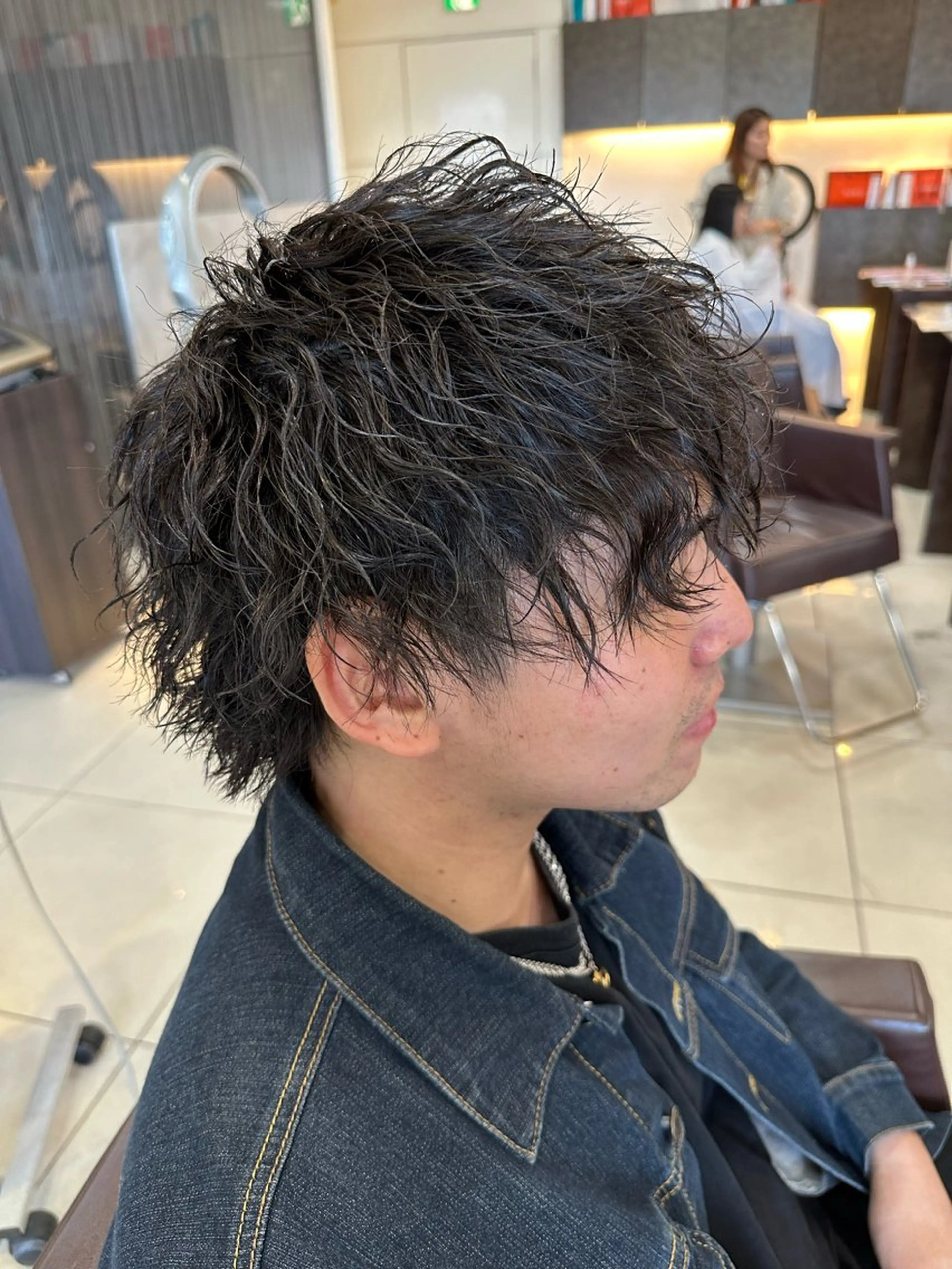 ミディアム パーマ 海外風パーマ 健人のヘアスタイル