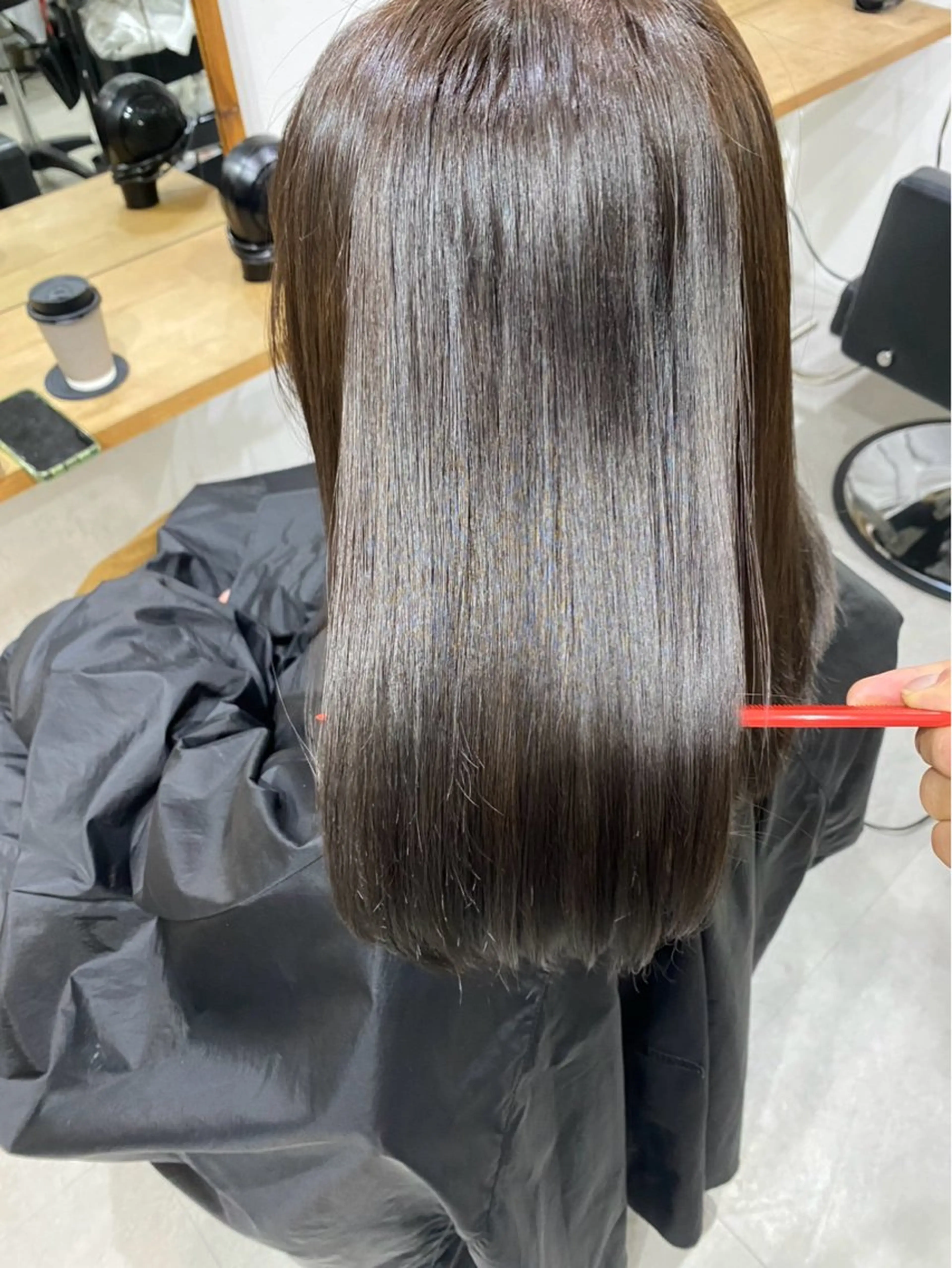 セミロング 🦋‪酸性ストレート 艶髪 RISA🦋‪のヘアスタイル