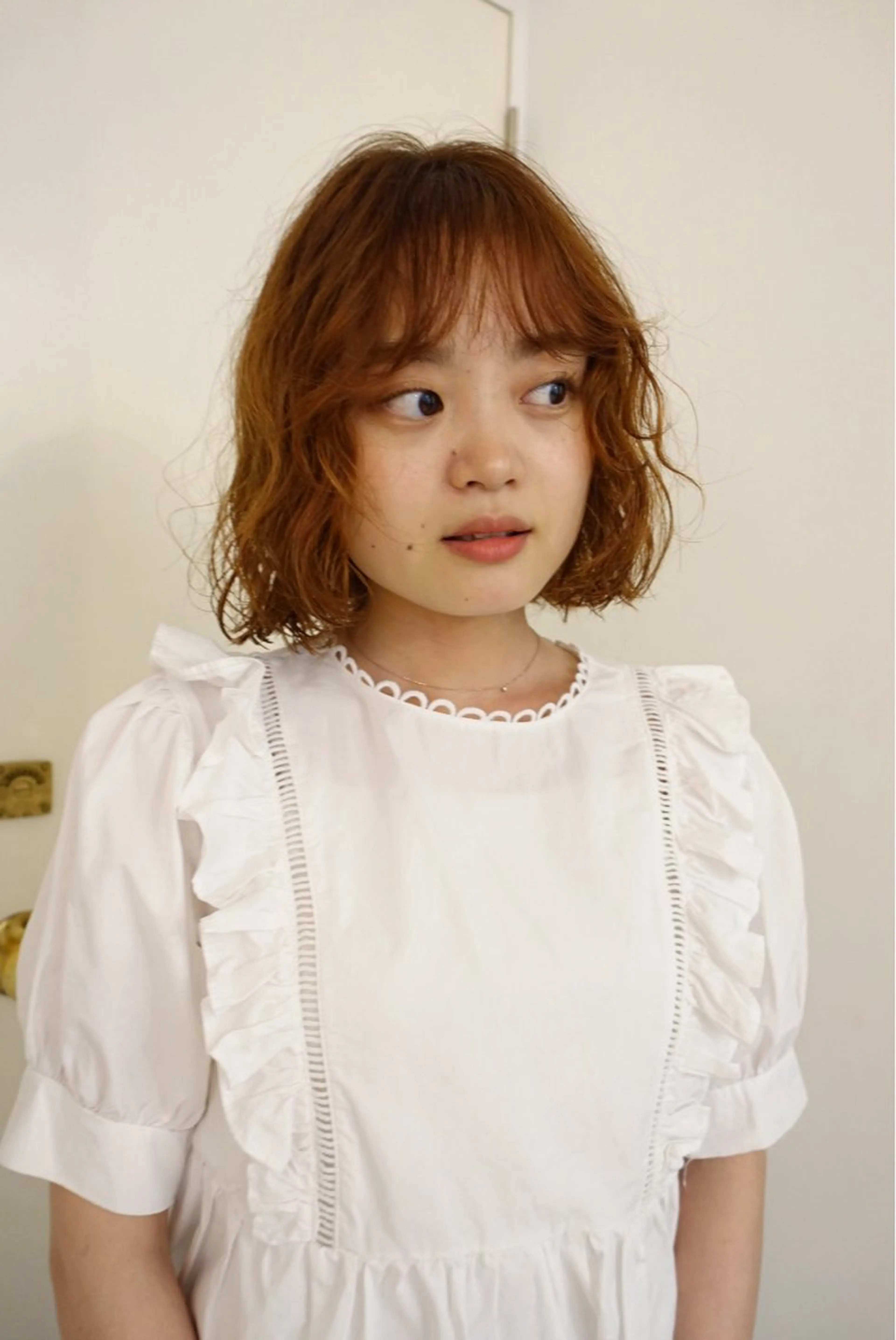 ミディアム カラー YUUKI/ボブ パーマ.ウルフのヘアスタイル