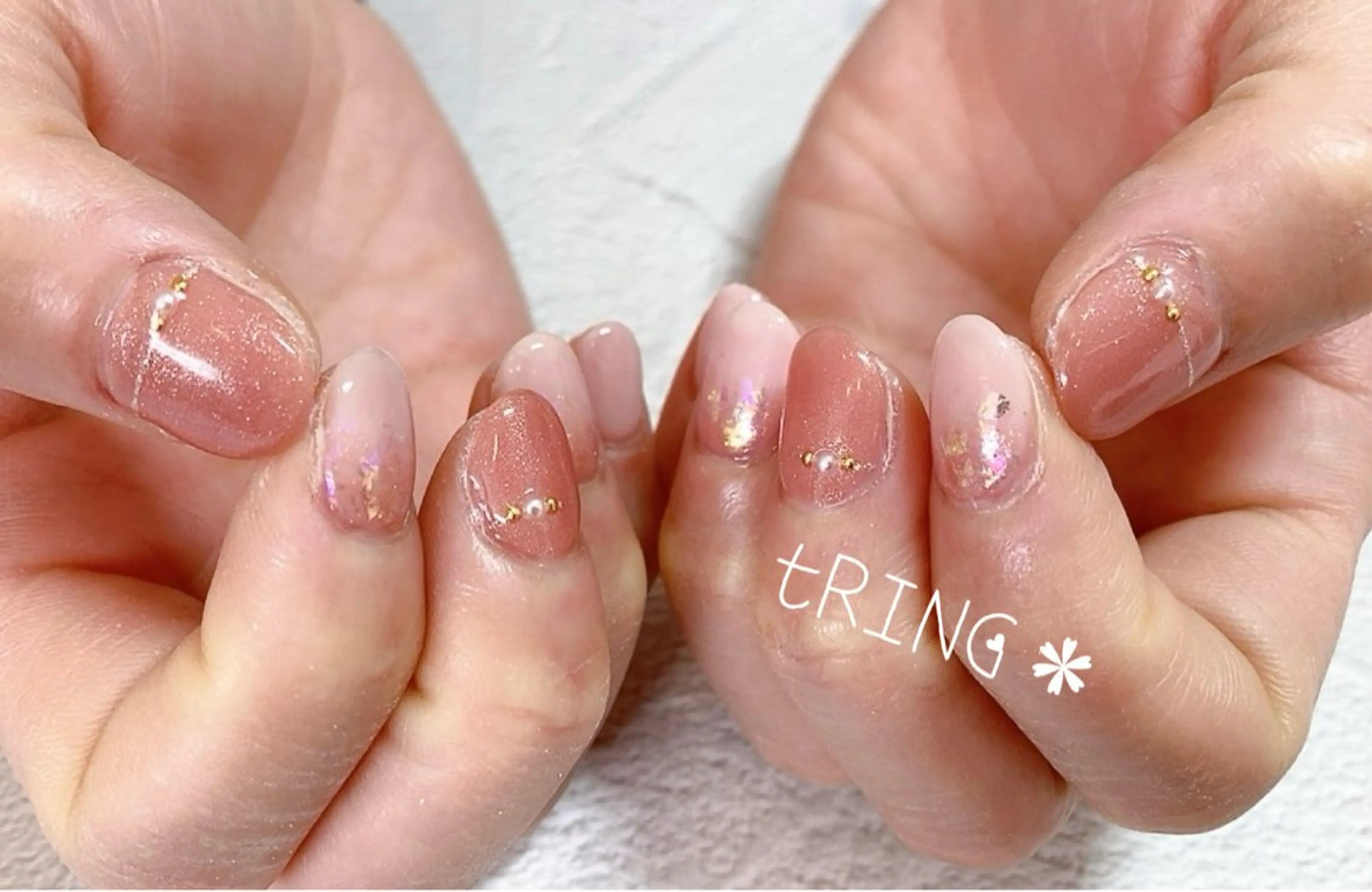 ネイル ハンドネイル tRING＊ しいの木台のネイルデザイン