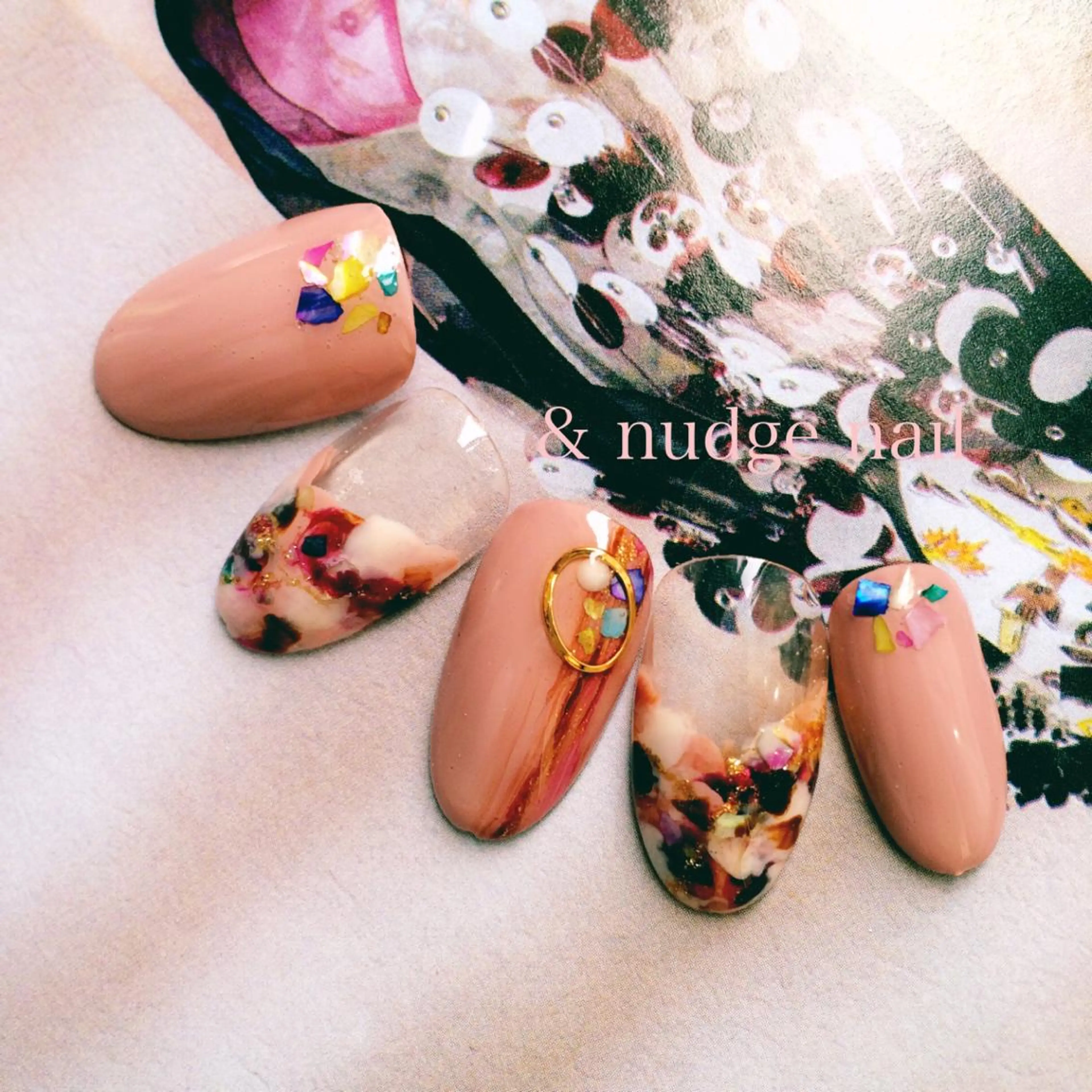 ネイル アートネイル ジェルネイル & nudge nail所属・&nudgenail 本多のネイルデザイン