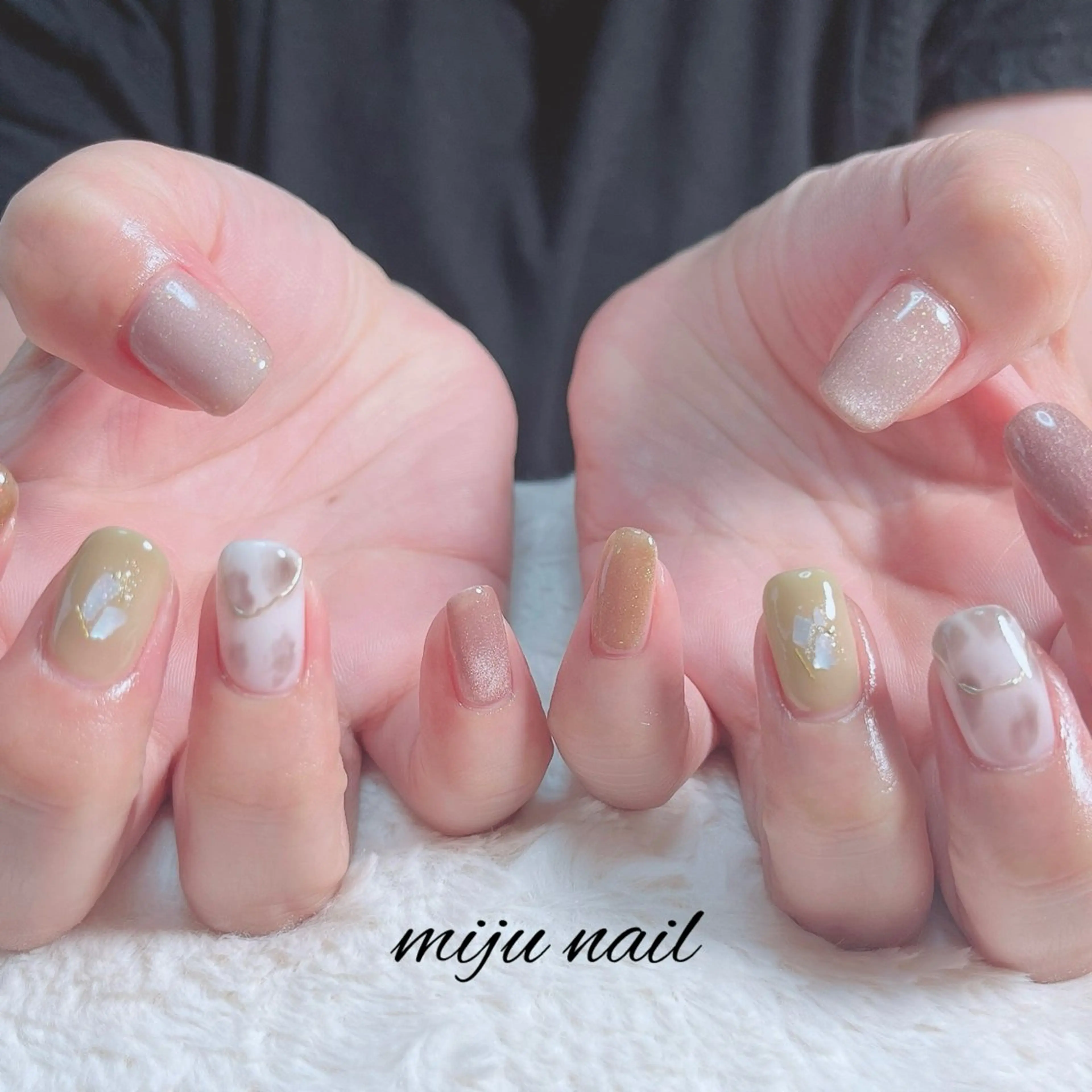 ネイル ❁miju nail 大人上品/自爪育成のネイルデザイン
