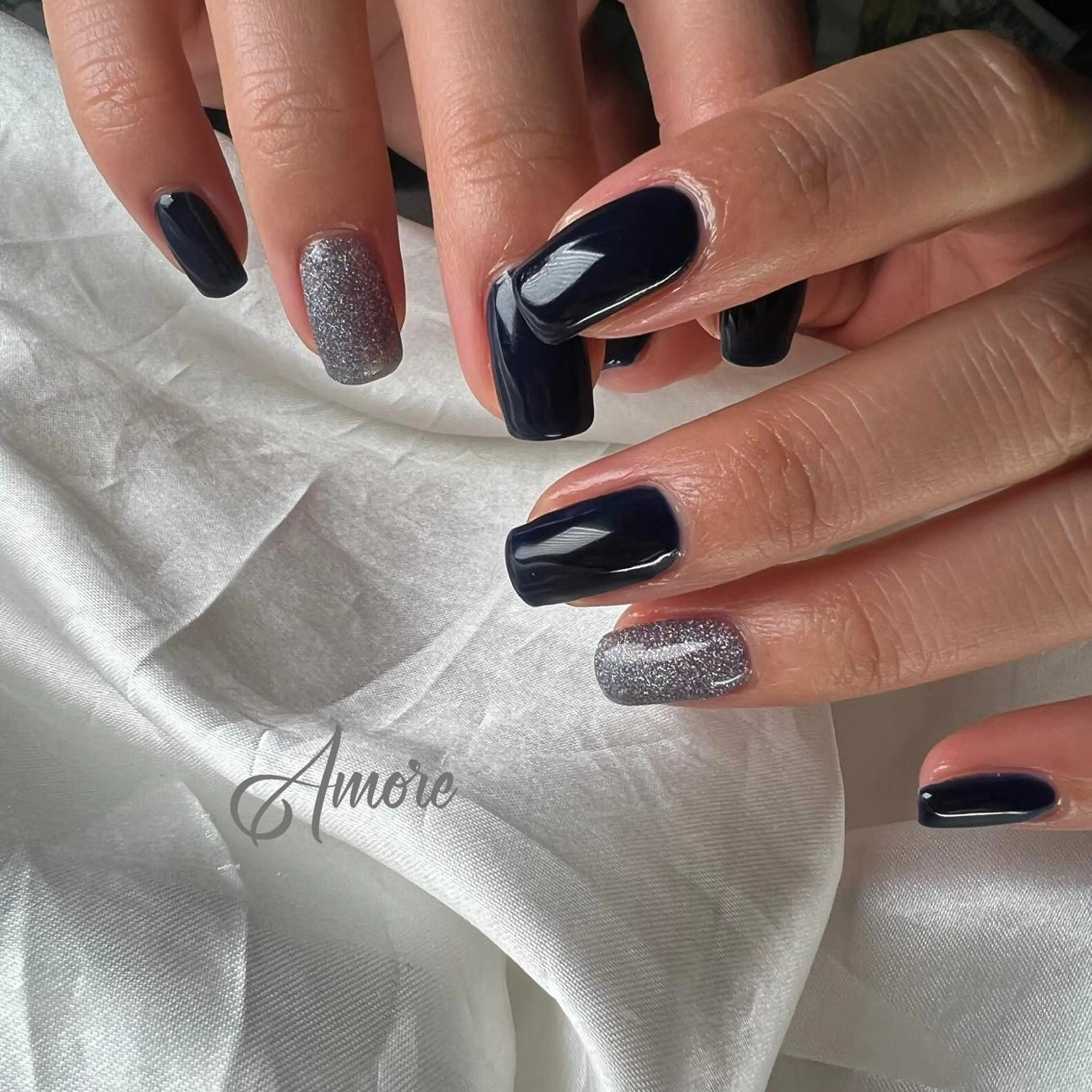 ネイル ジェルネイル ミラーネイル オフィスネイル パラジェル You kyehwaのネイルデザイン