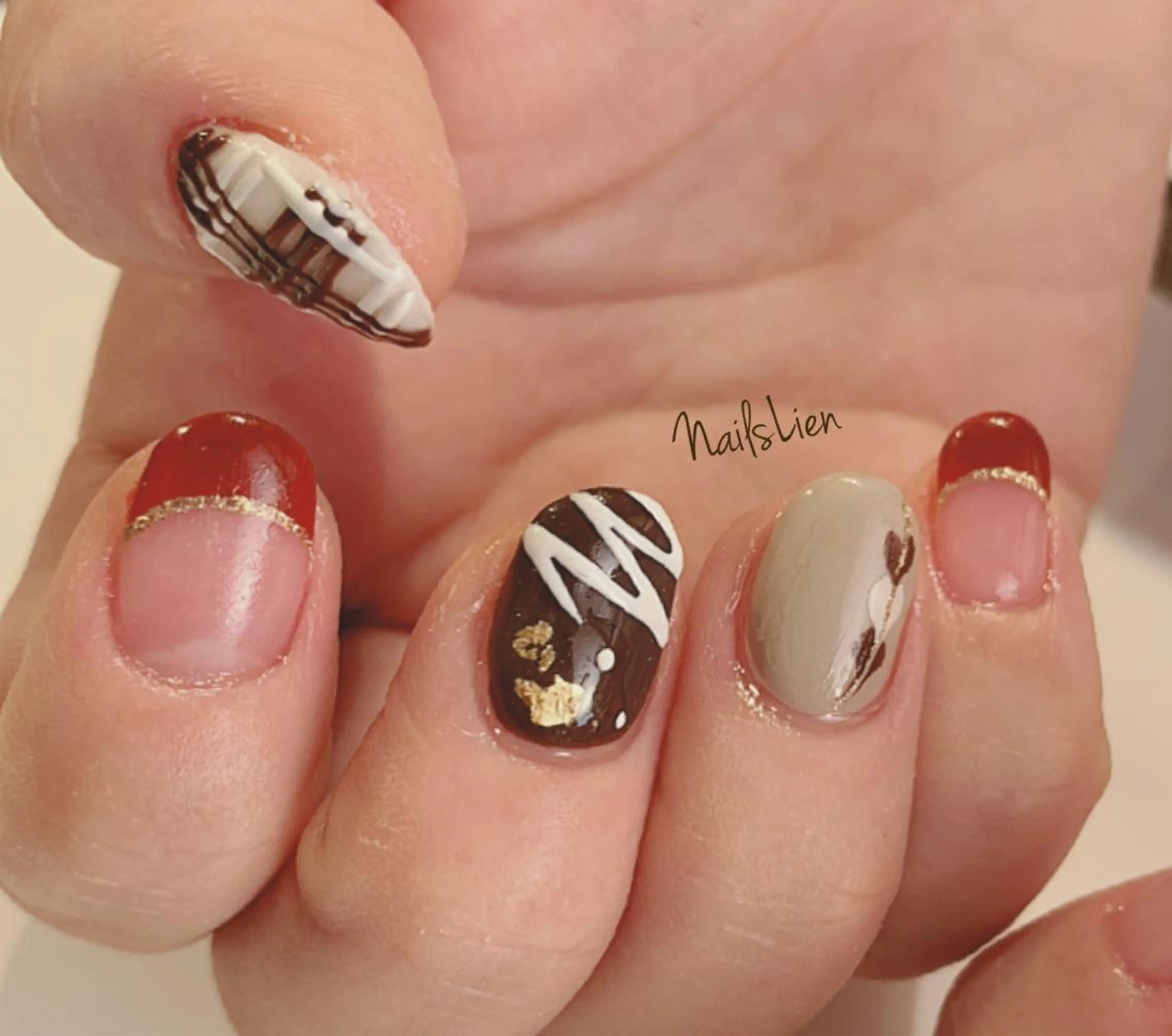 ネイル アートネイル マットネイル 冬ネイル studio e n / RiNのネイルデザイン