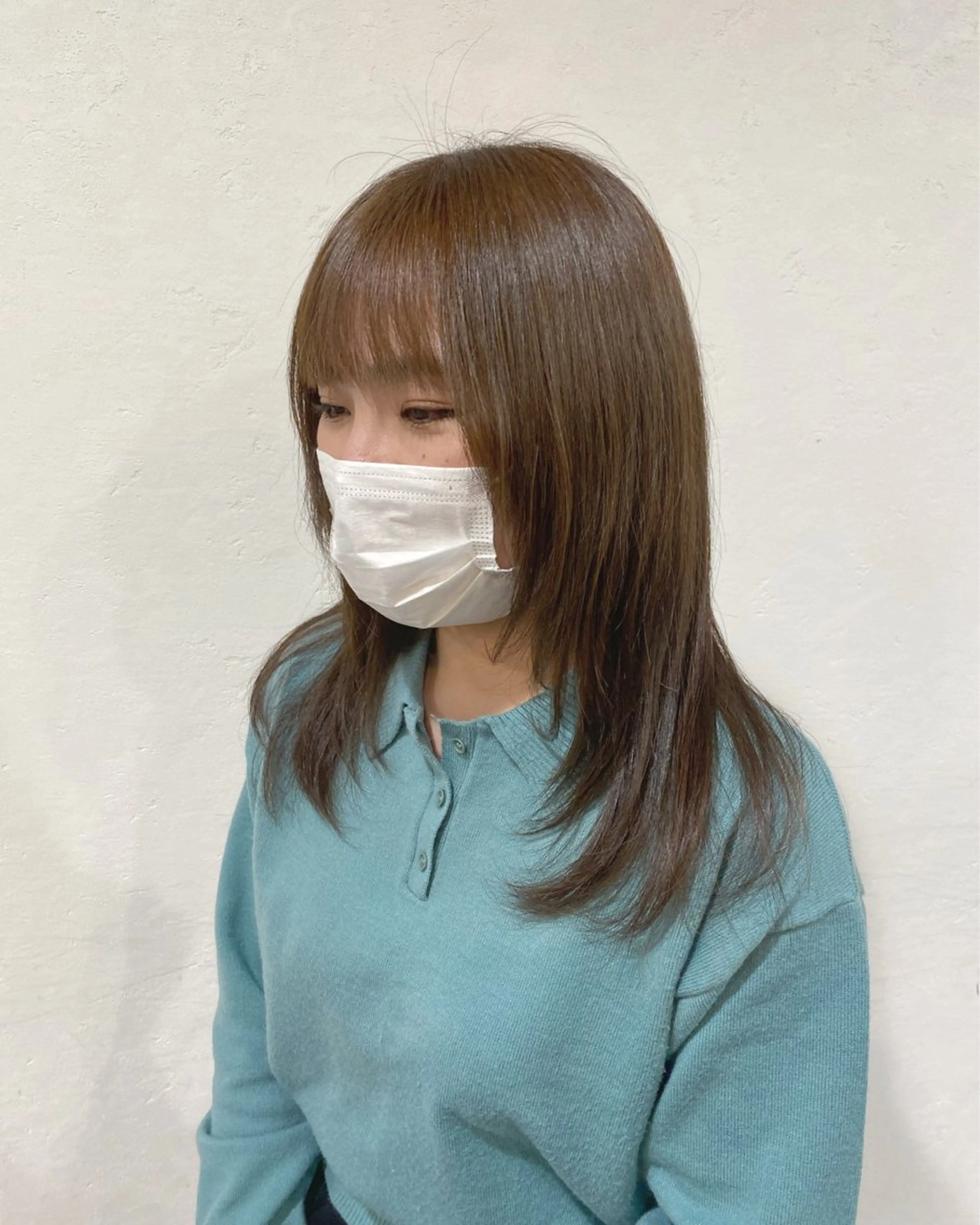 ロング カラー ブリーチ ダブルカラー グレージュ ブリーチなしカラー 石川 雅のヘアスタイル