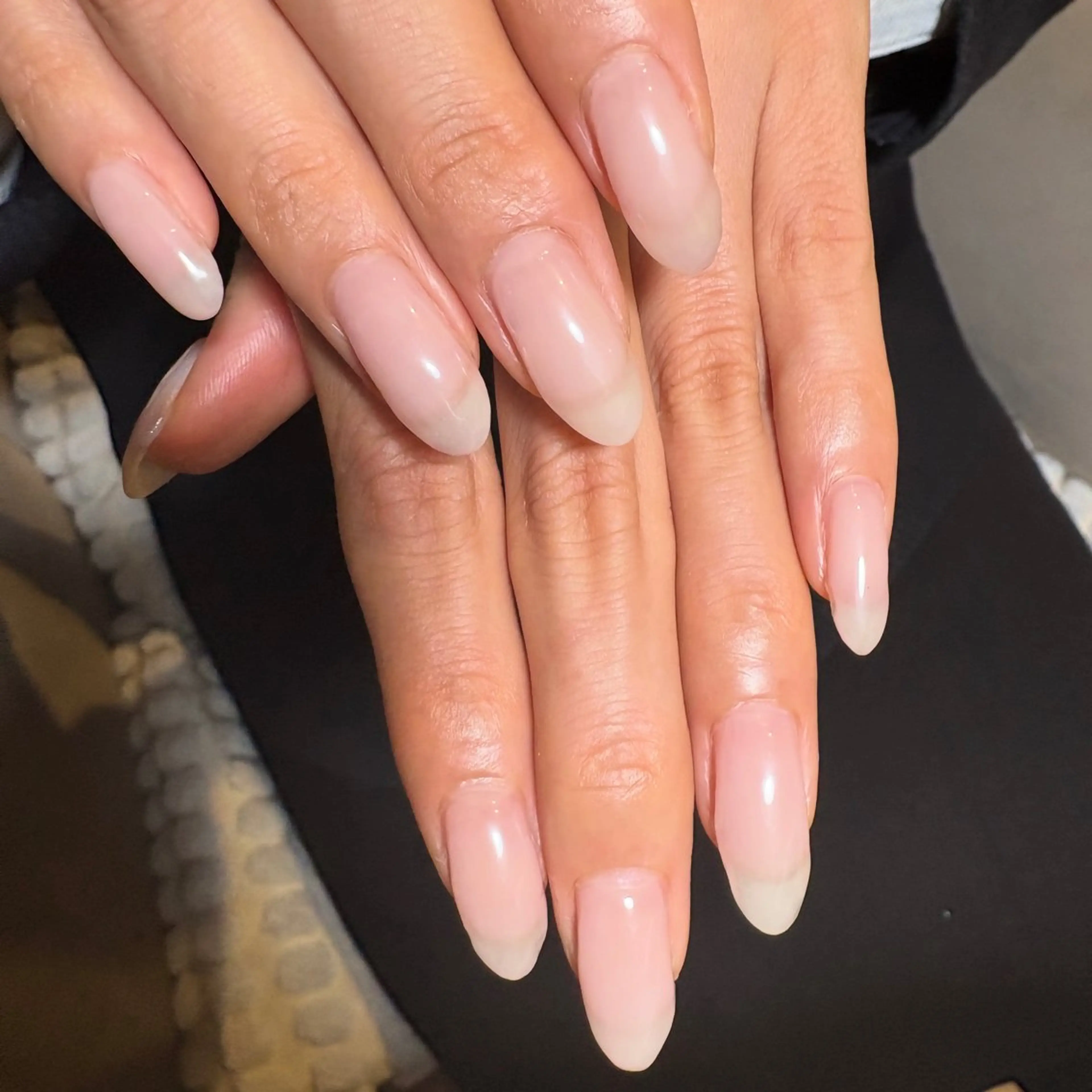 【再来】ハンドネイル　ラメ無しワンカラー(オフorフィルイン代込み)の写真