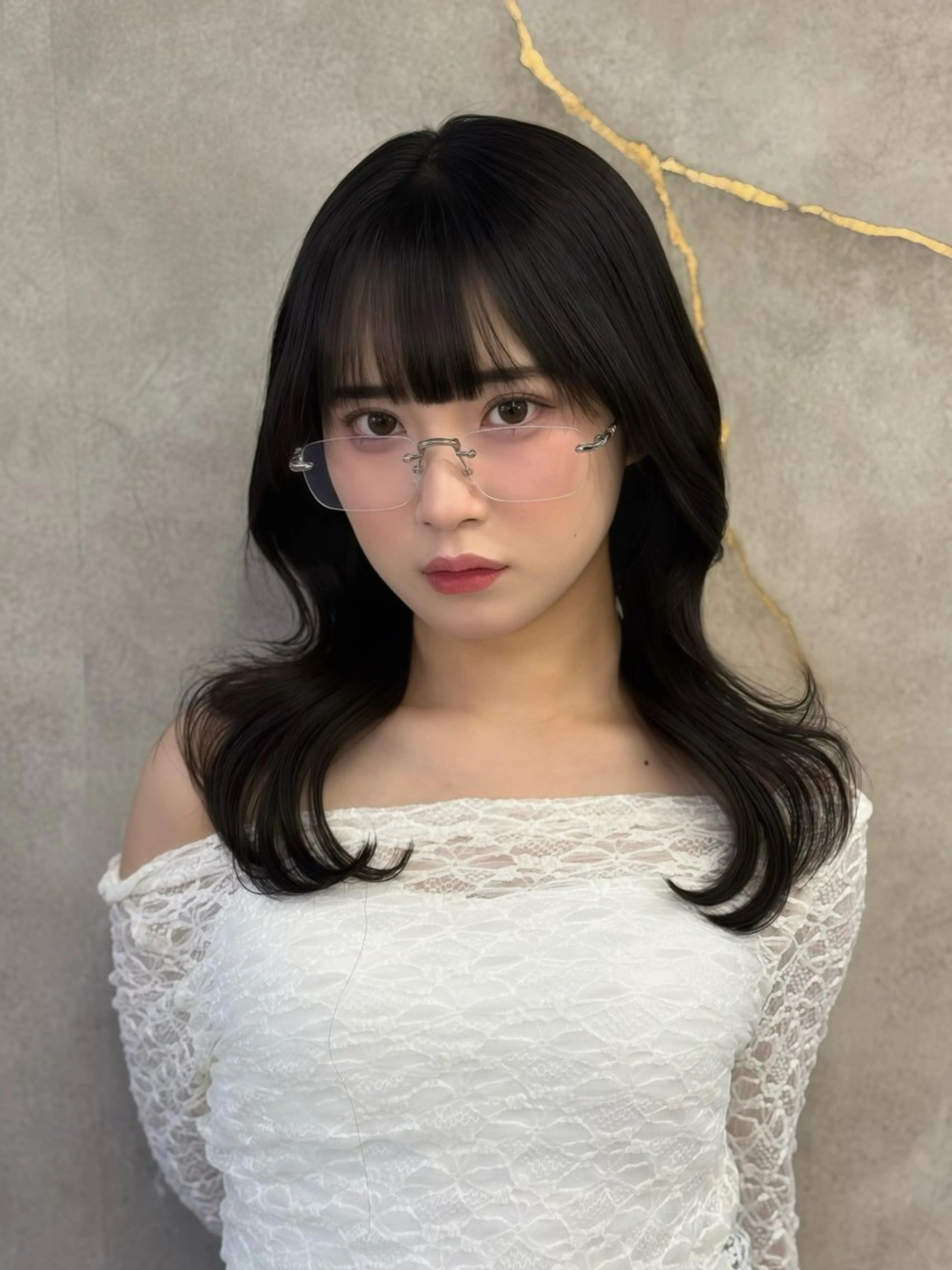 ミディアム カラー カット ヘアカラー トリートメント 韓国レイヤー× 艶髪 池袋/ハナ🌷のヘアスタイル