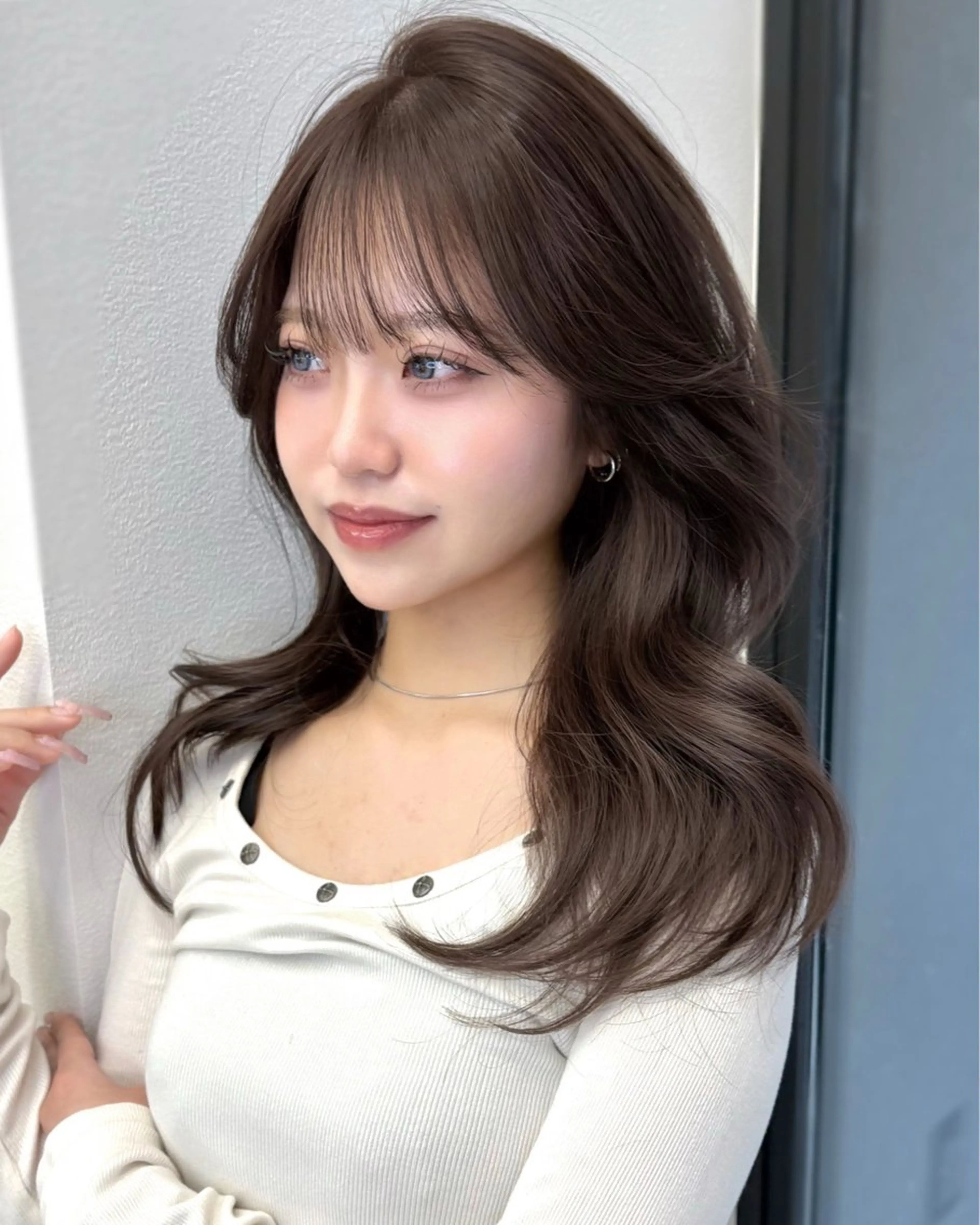 セミロング 京都レイヤーカット うえひのヘアスタイル