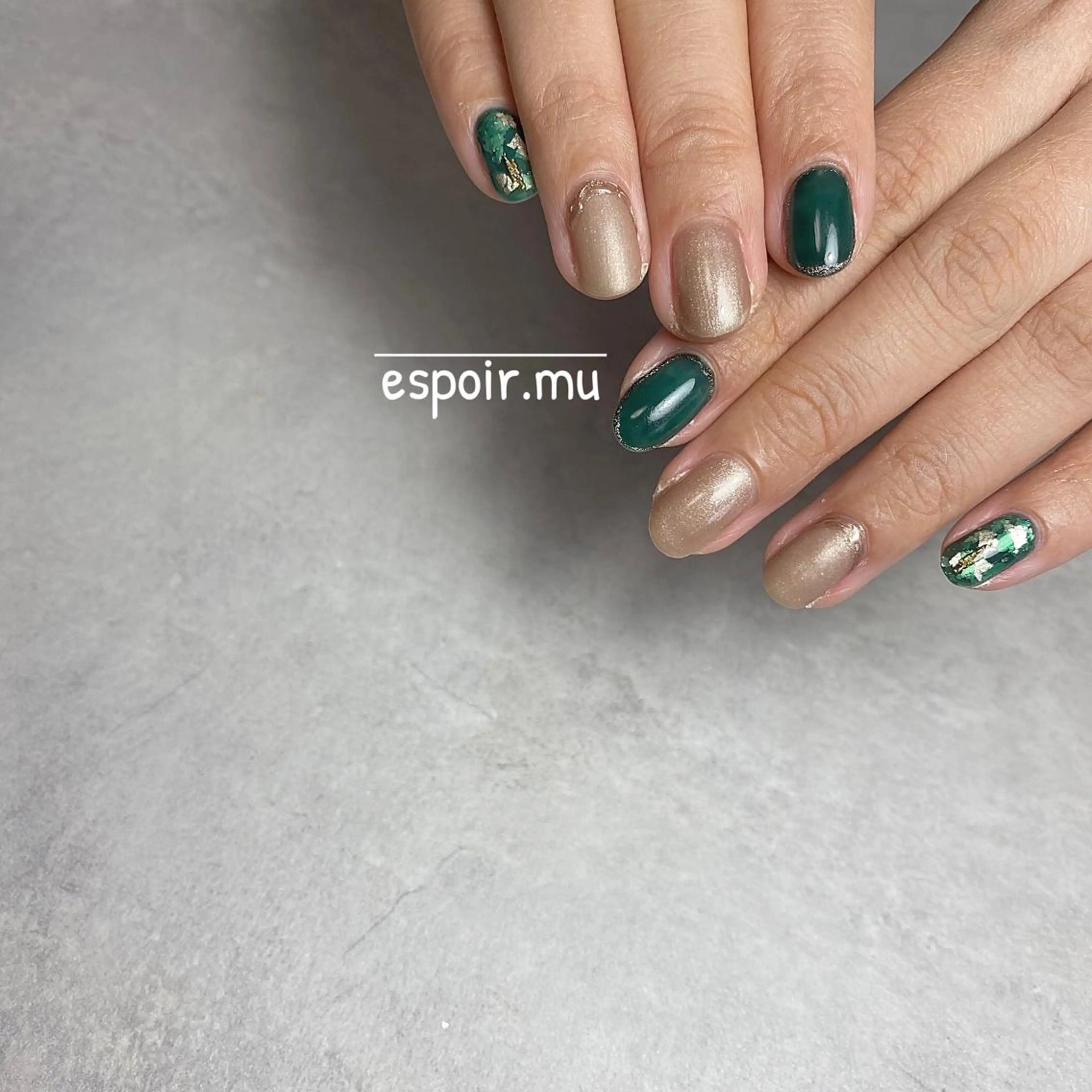 ミディアム ネイル espoir. muのネイルデザイン