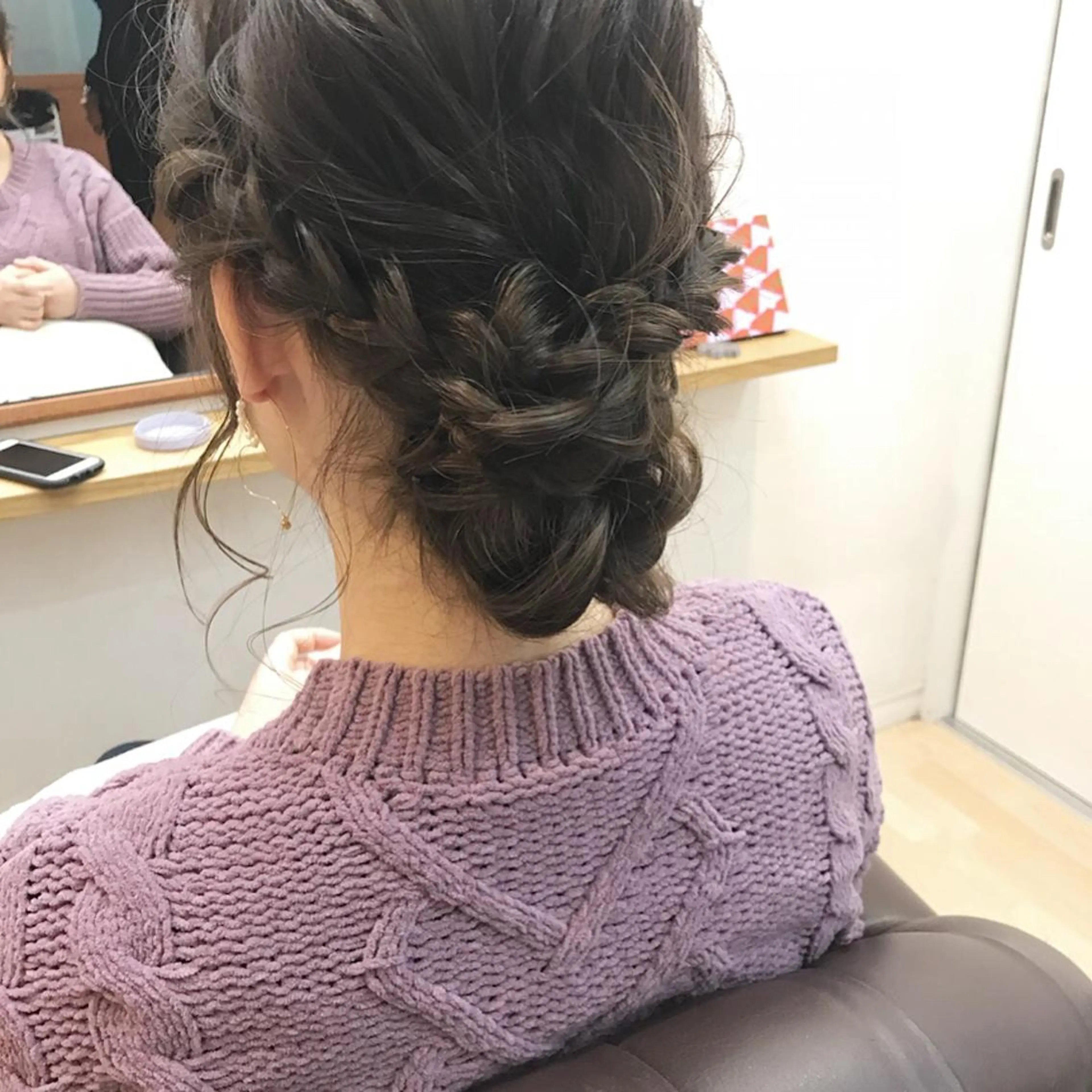 ヘアアレンジ Click所属・クニモトハルナ ボブ/柔らかカラーのヘアスタイル