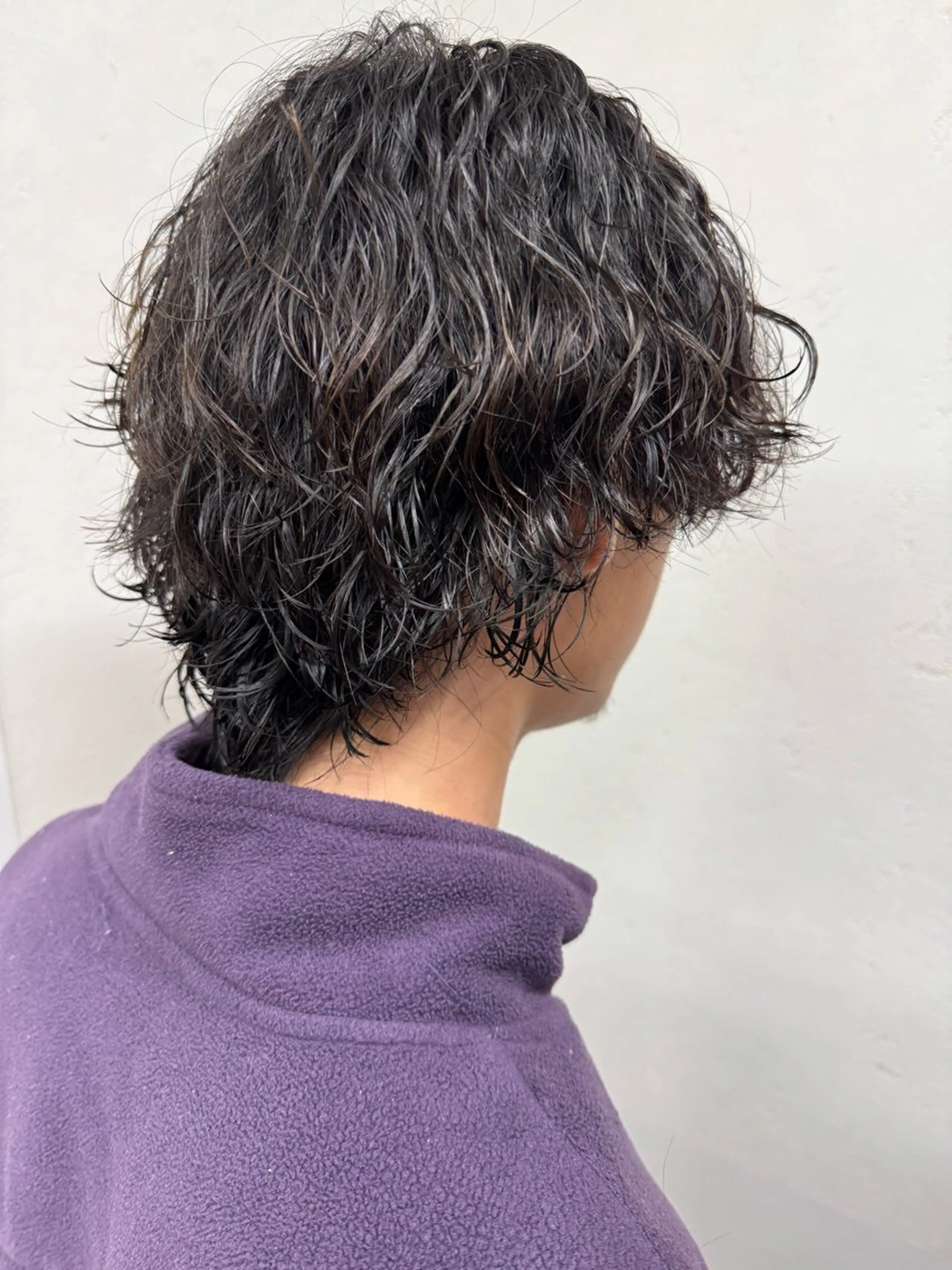 ミディアム パーマ メンズ カット パーマ パーマ/ハイトーン /吉田眞のヘアスタイル