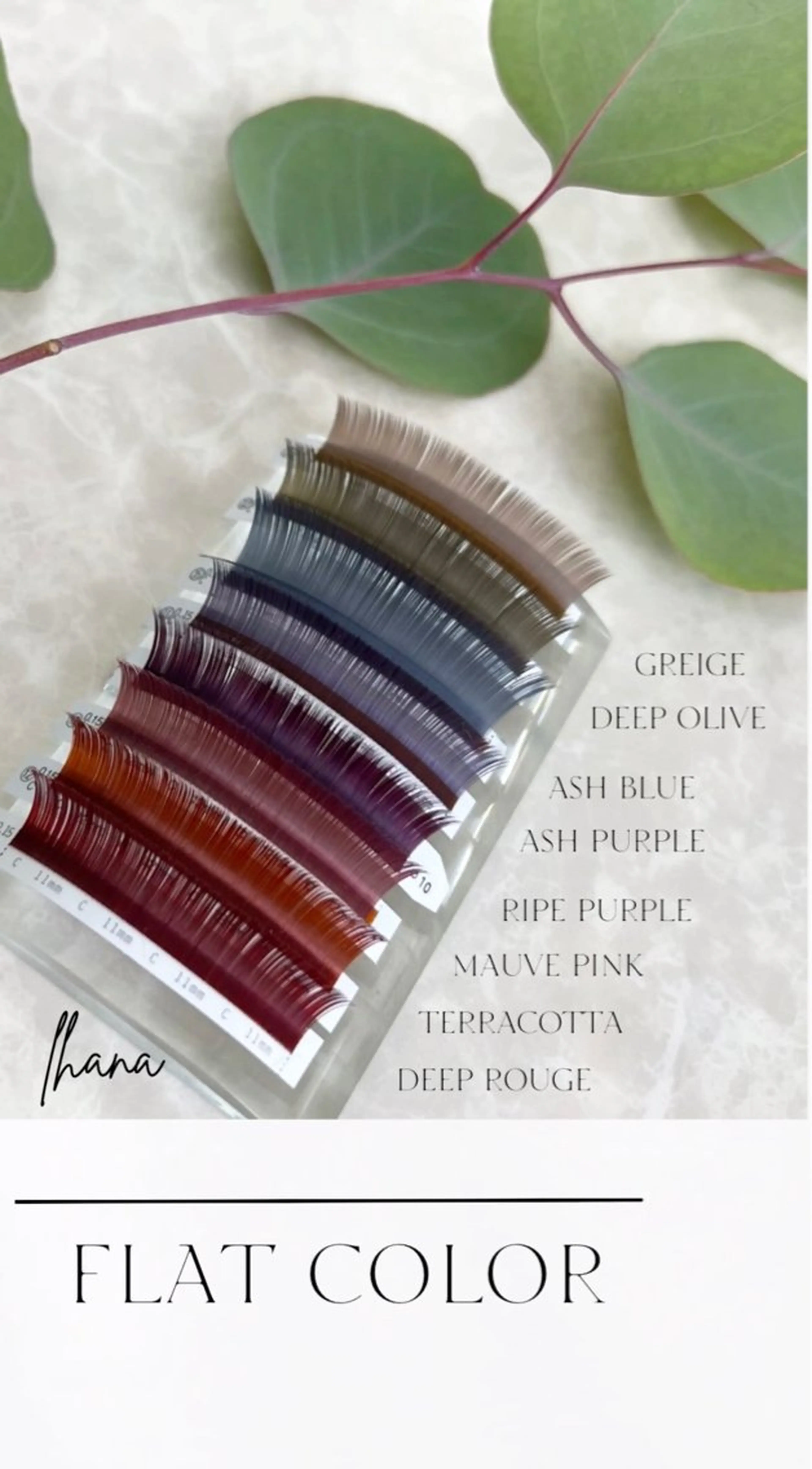 《ご新規様》カラーフラットラッシュ❤️💜💙　80本/オフ込み/の写真