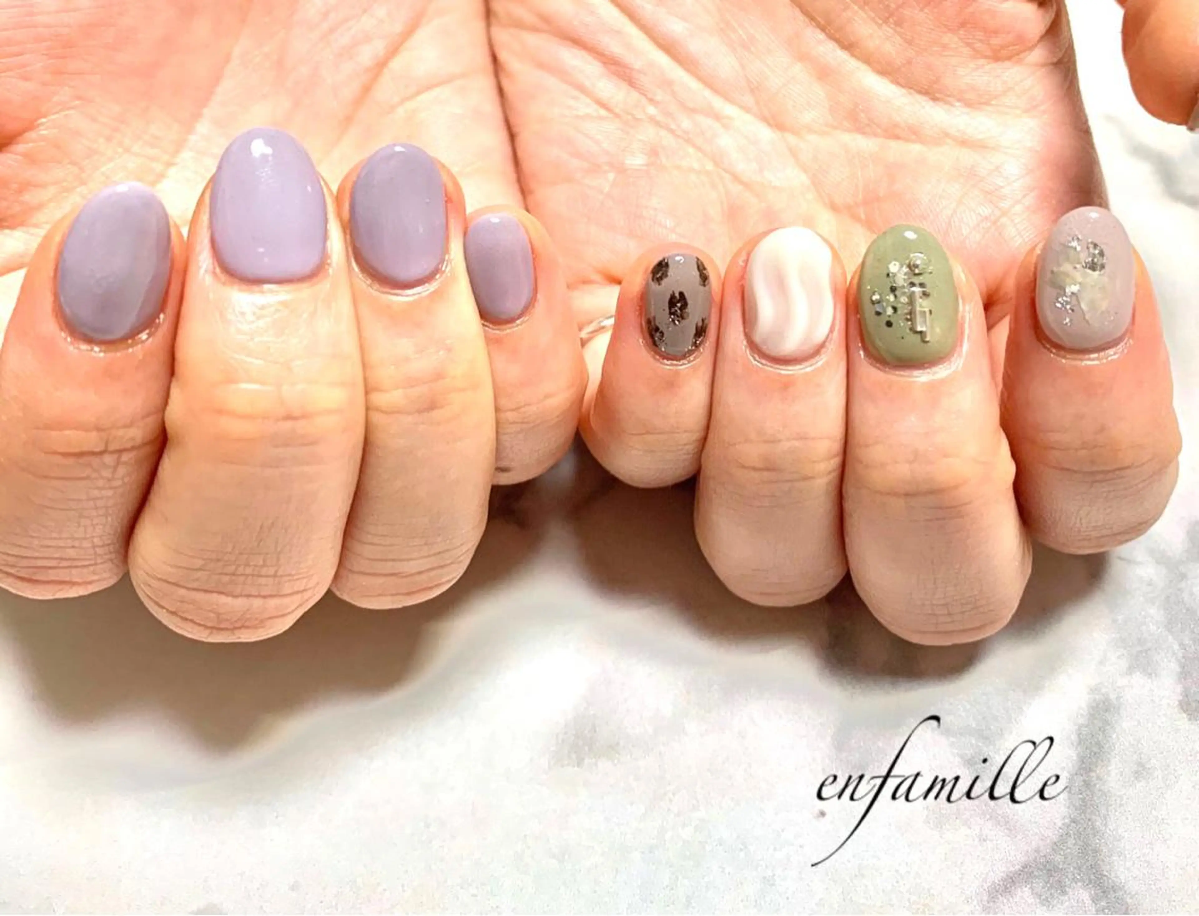 ネイル ハンドネイル nail salon en familleのネイルデザイン