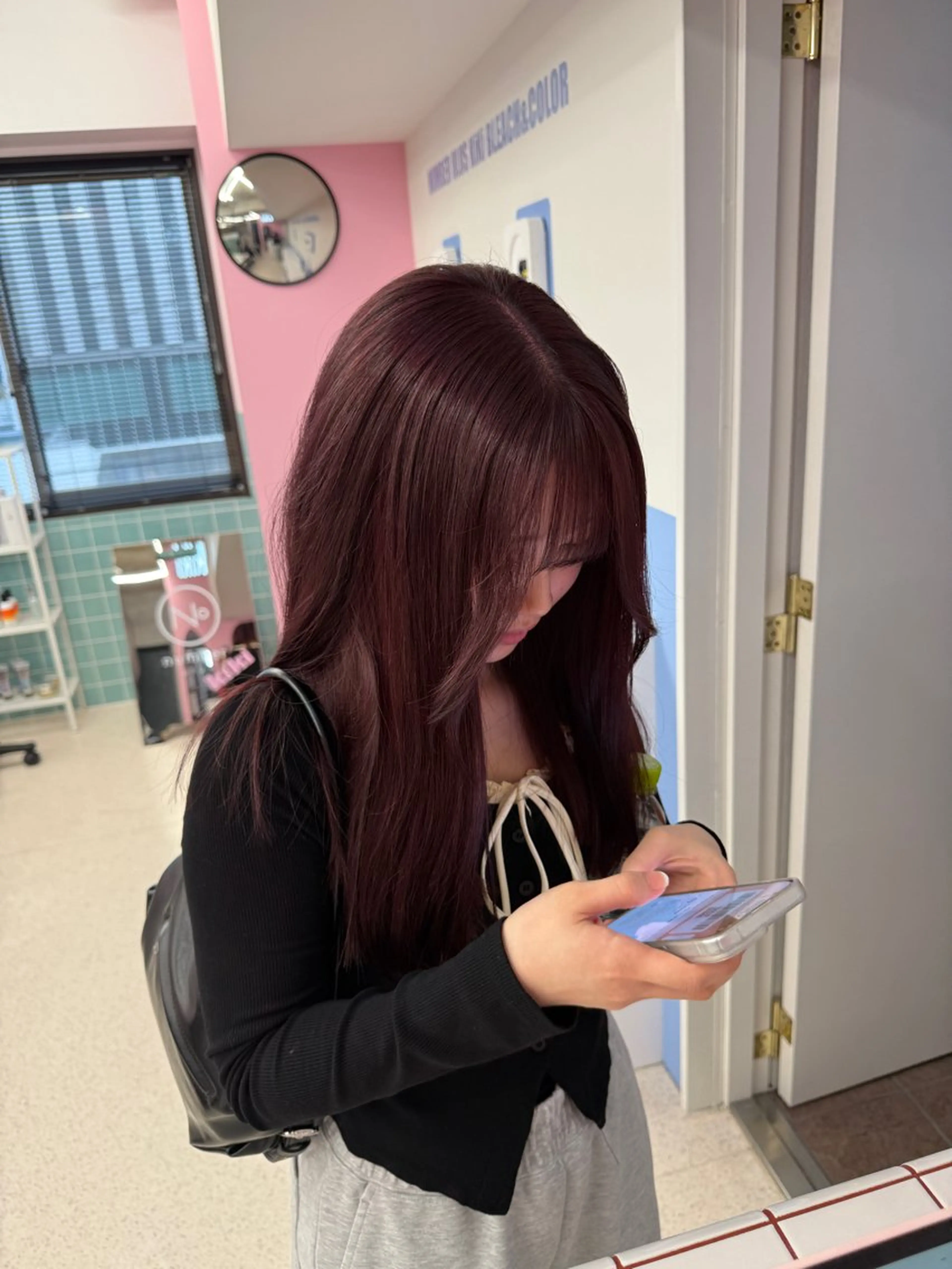 ロング ピンクラベンダー 透明感 艶カラー/ Anna ʚ🎀ɞのヘアスタイル