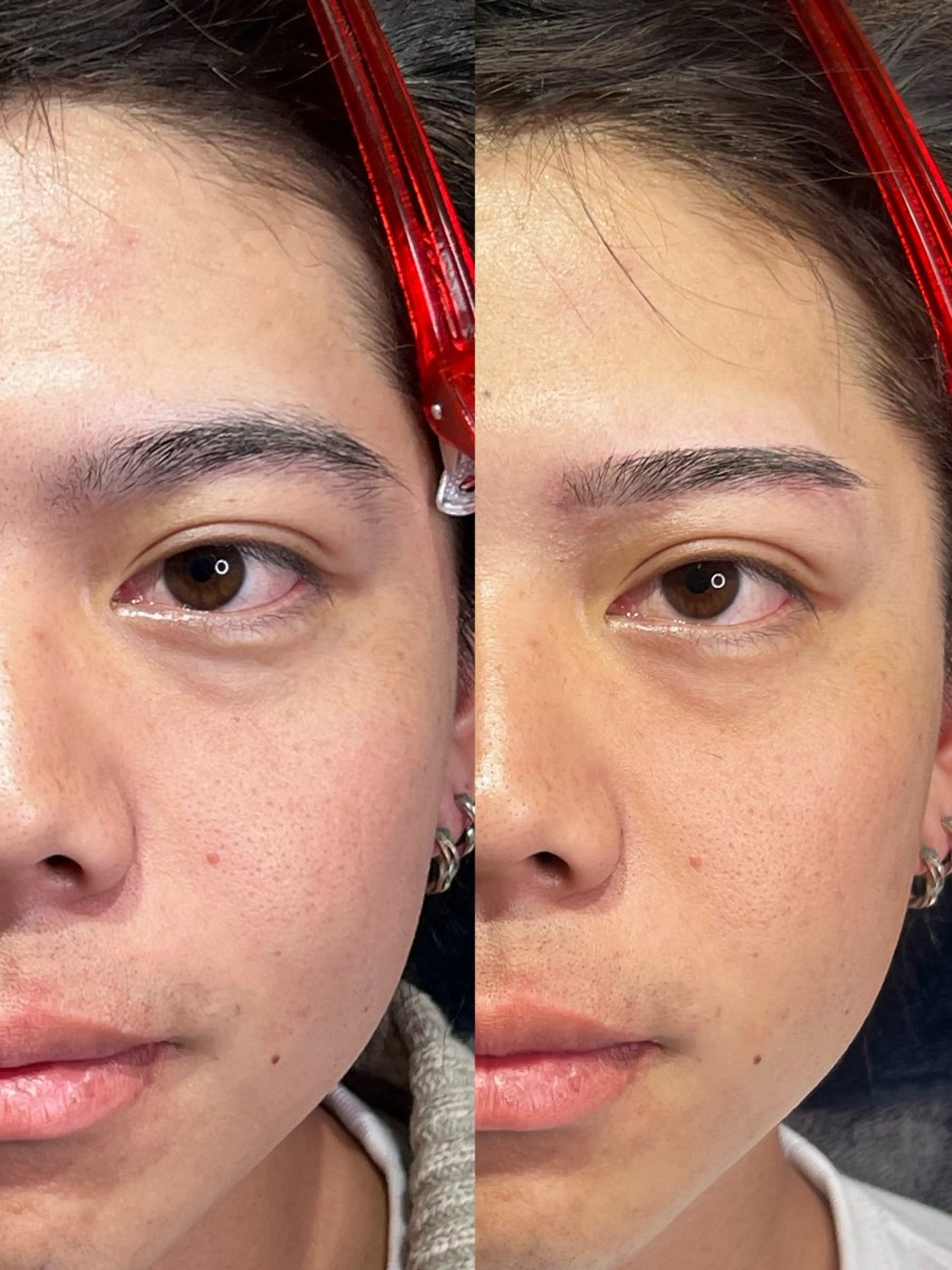 メンズ アイブロウ ワックス脱毛 眉カット 光岡 楓稀の眉毛・アイブロウイメージ