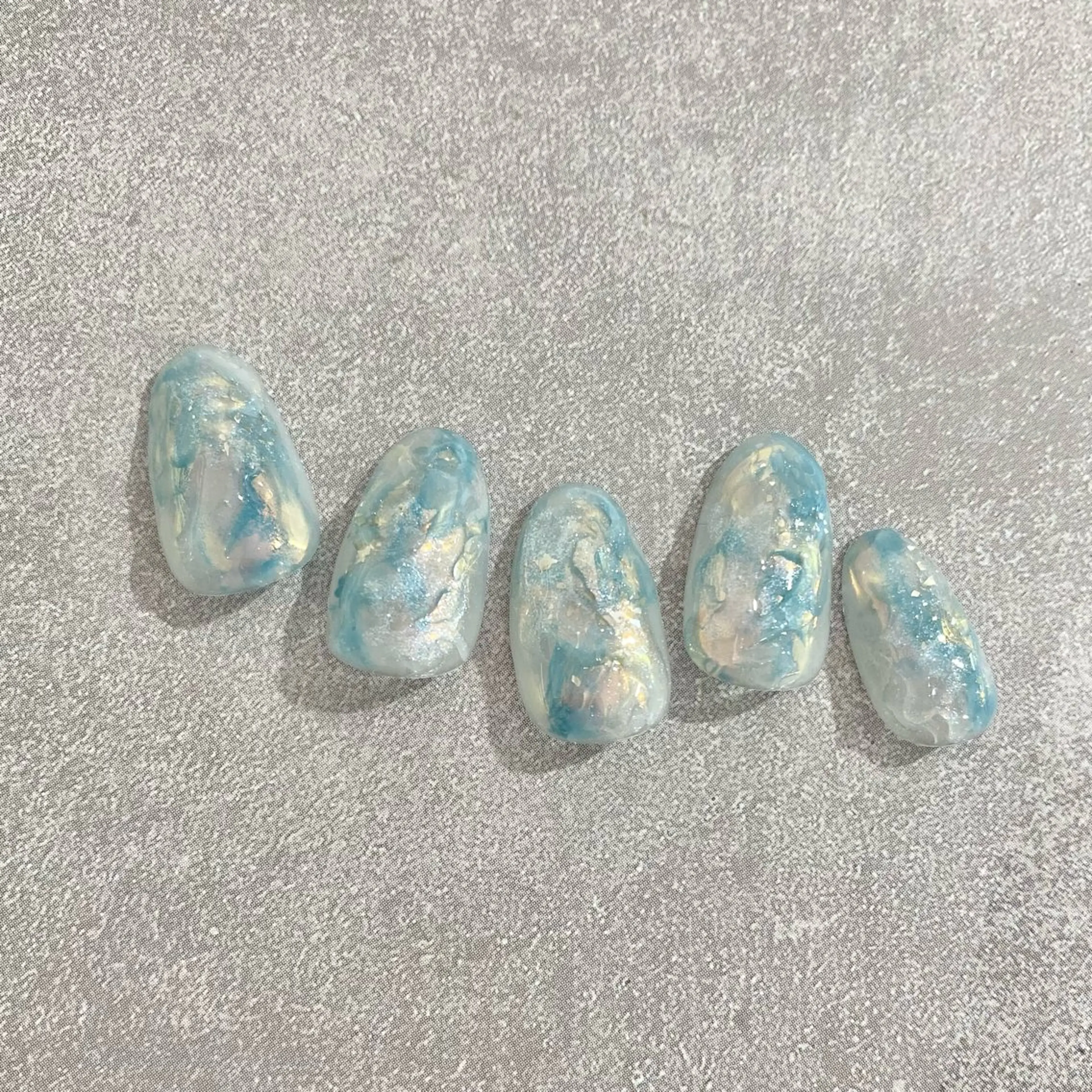 ネイル オーロラネイル ジェルネイル ニュアンスネイル パラジェル 夏ネイル ハンドネイル フジタ エリカのネイルデザイン