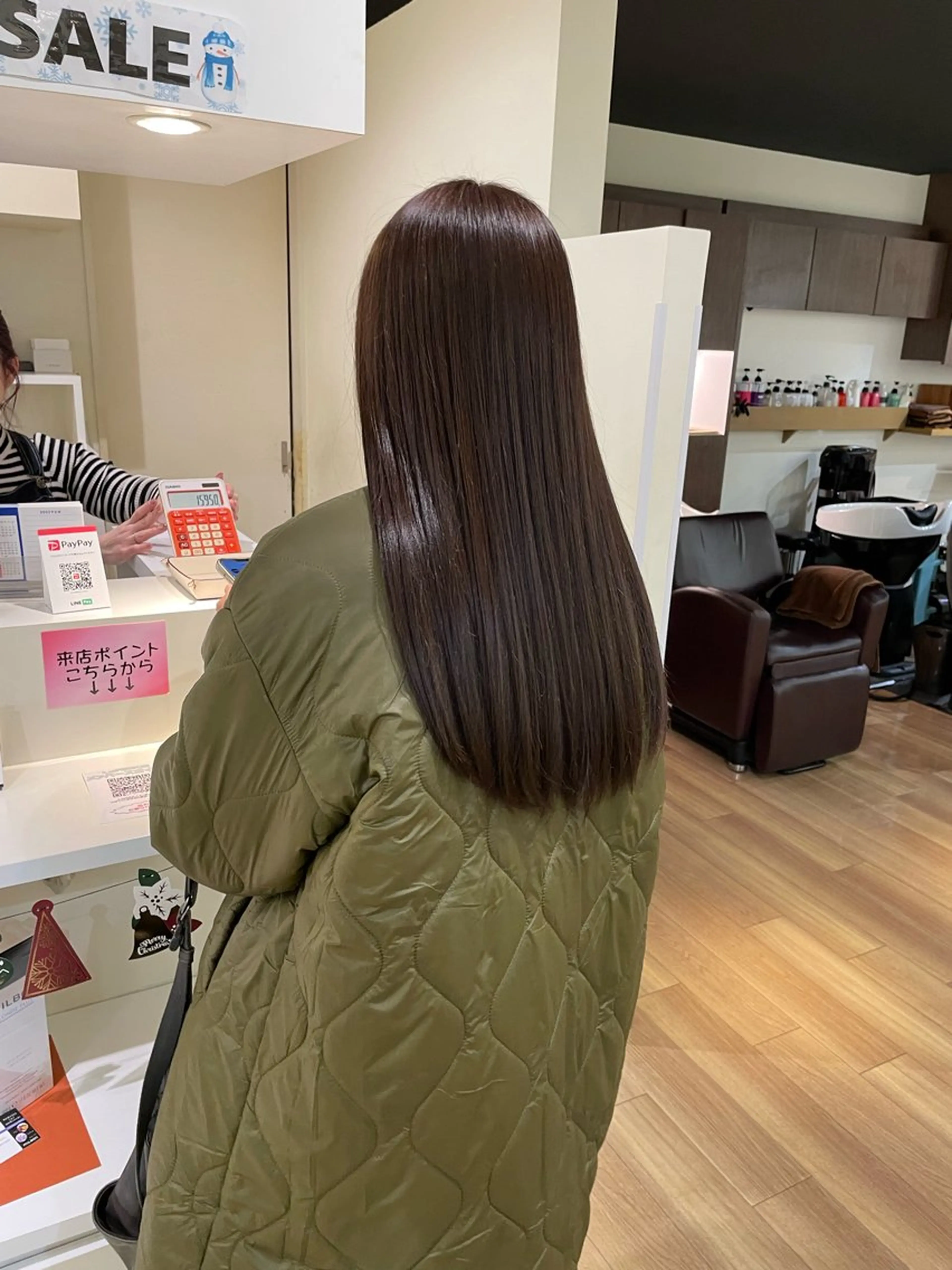 ロング カラー カット ヘアカラー 縮毛矯正 トリートメント 韓国レイヤー🎀/ 顔周り特化🎀/豊田のヘアスタイル