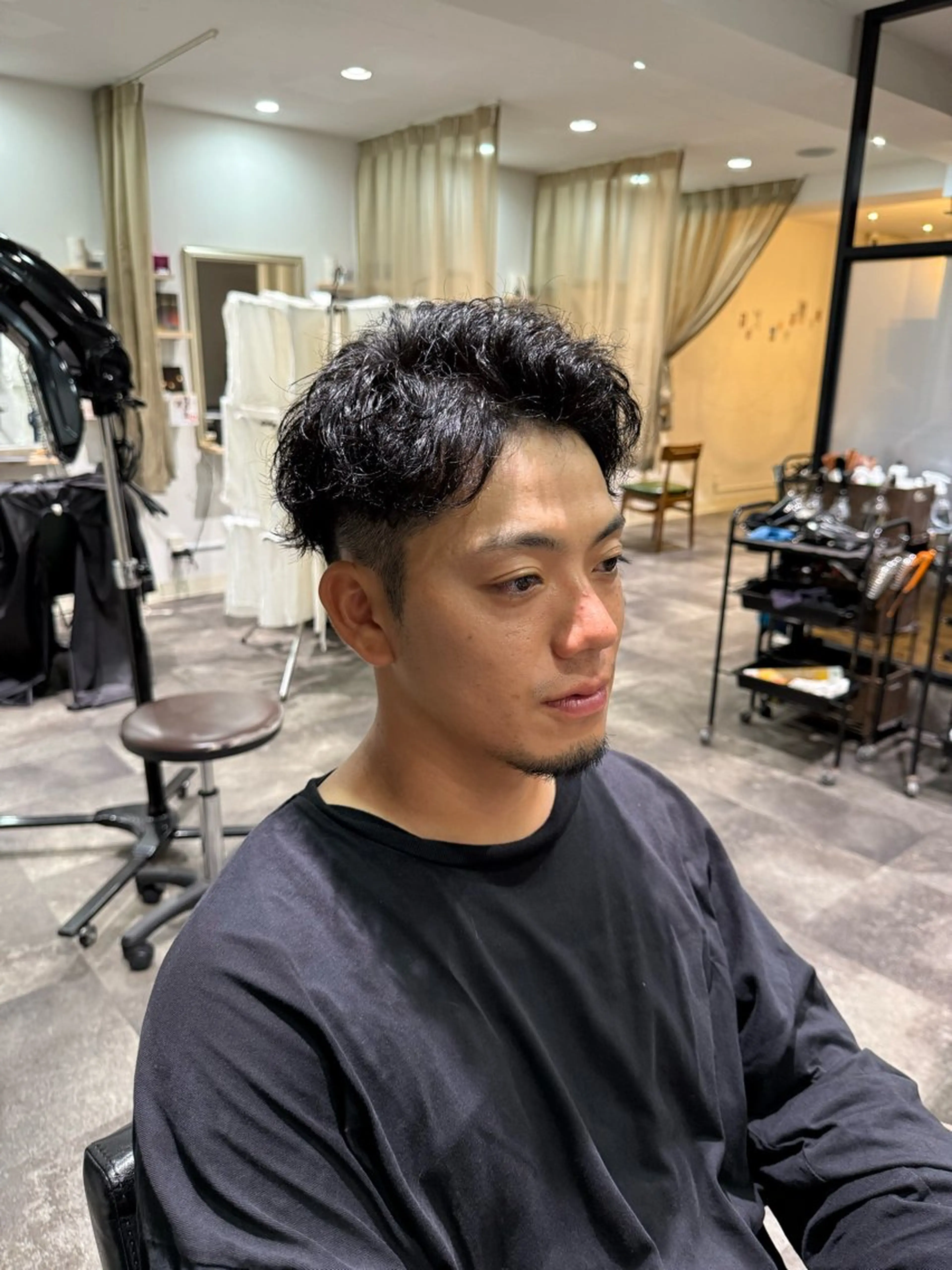 ショート パーマ メンズ メンズショート ショートヘア est-r. Shionのヘアスタイル