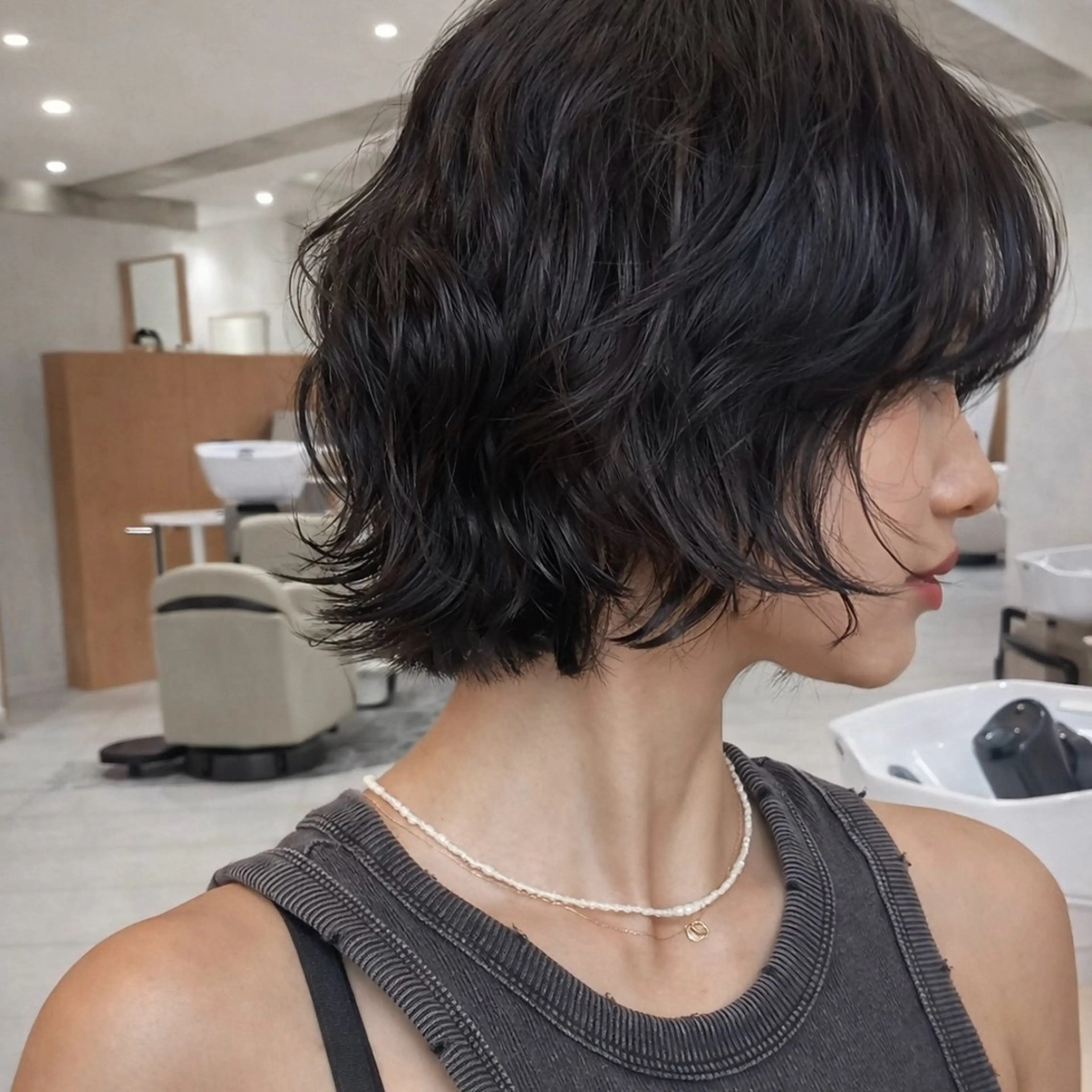 カット＋ニュアンスパーマ＋トリートメントの写真