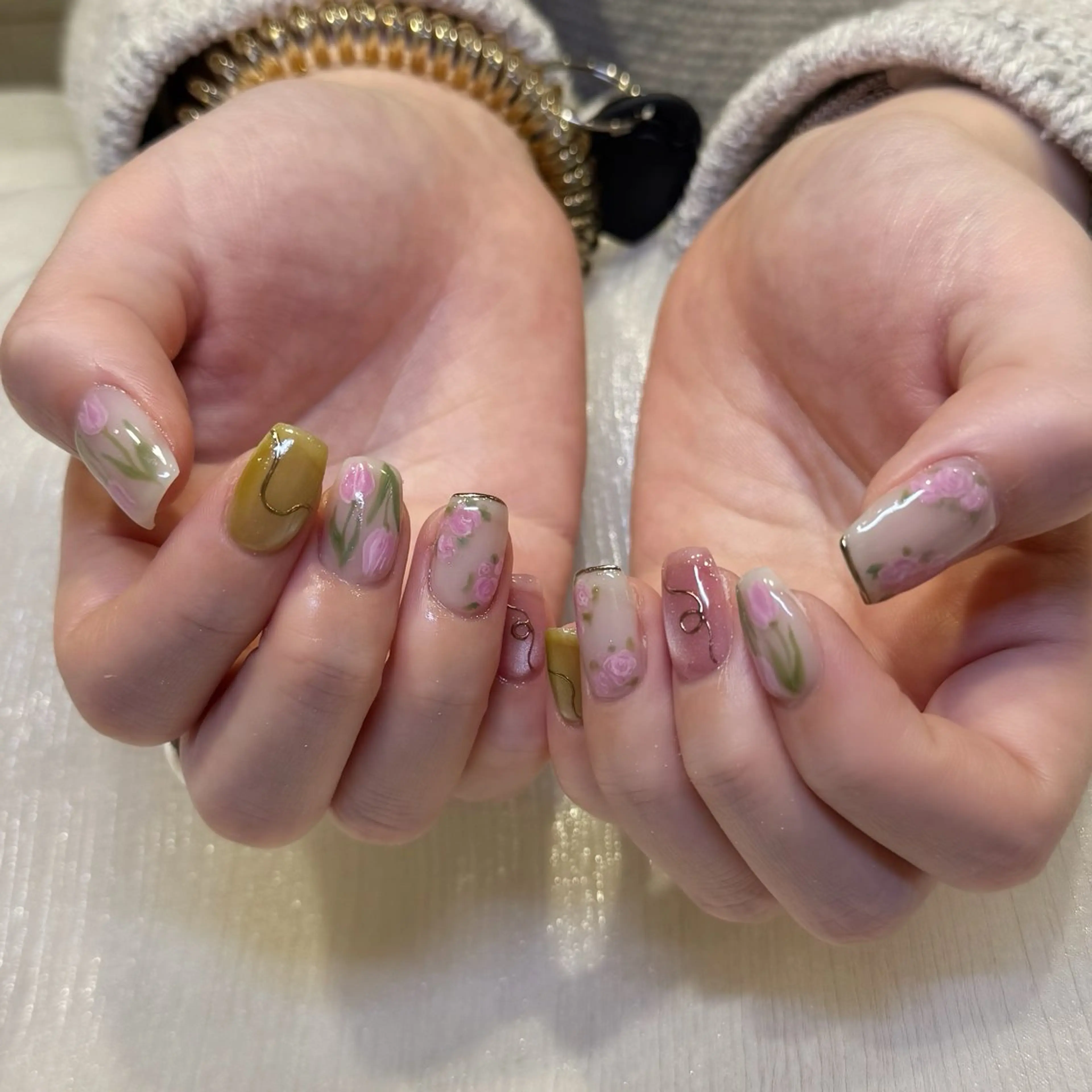 ネイル ハンドネイル 新井 ひなののネイルデザイン