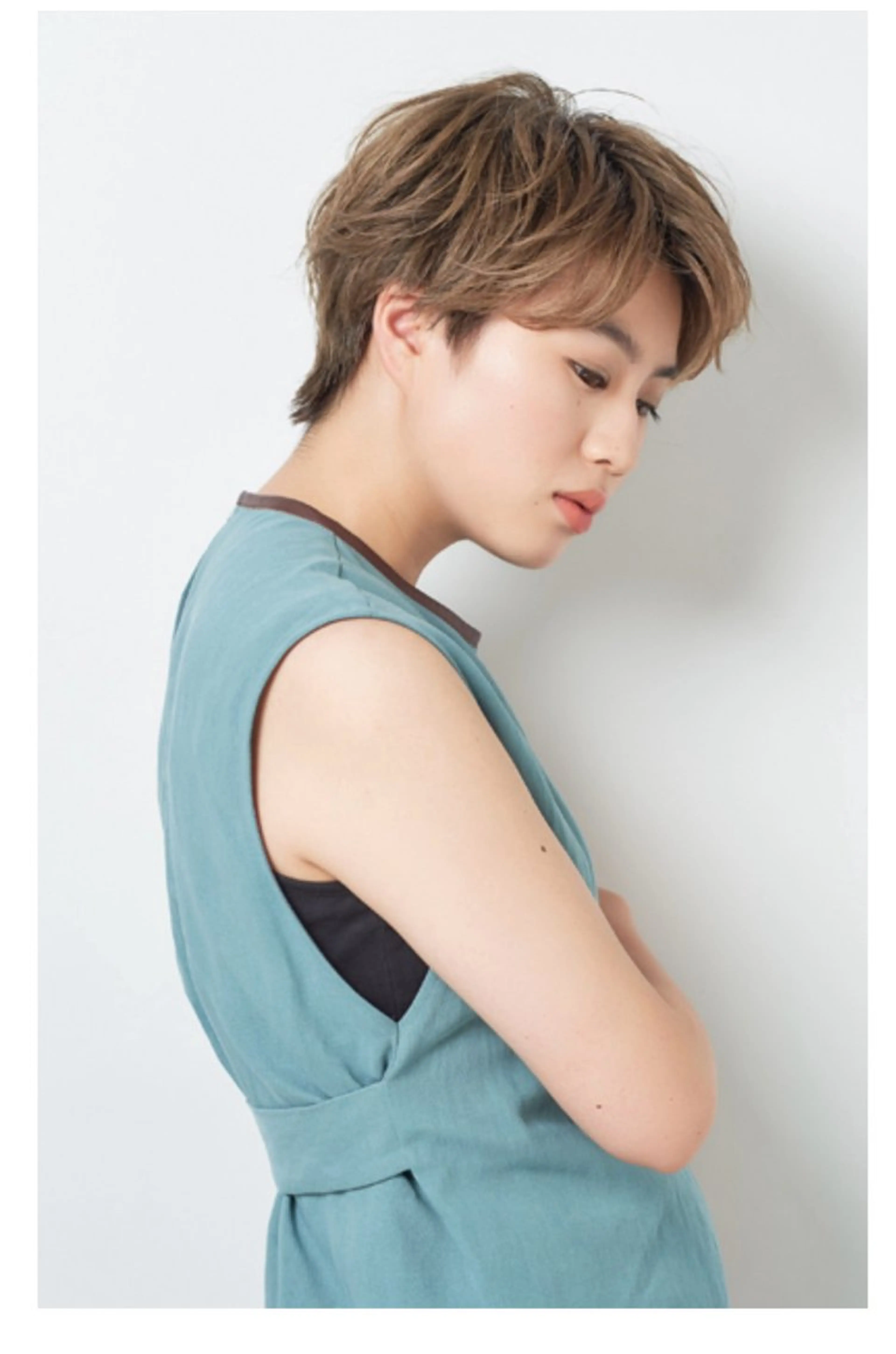 ショート カラー ヘアカラー カラーモデル募集 三浦真理恵のヘアスタイル