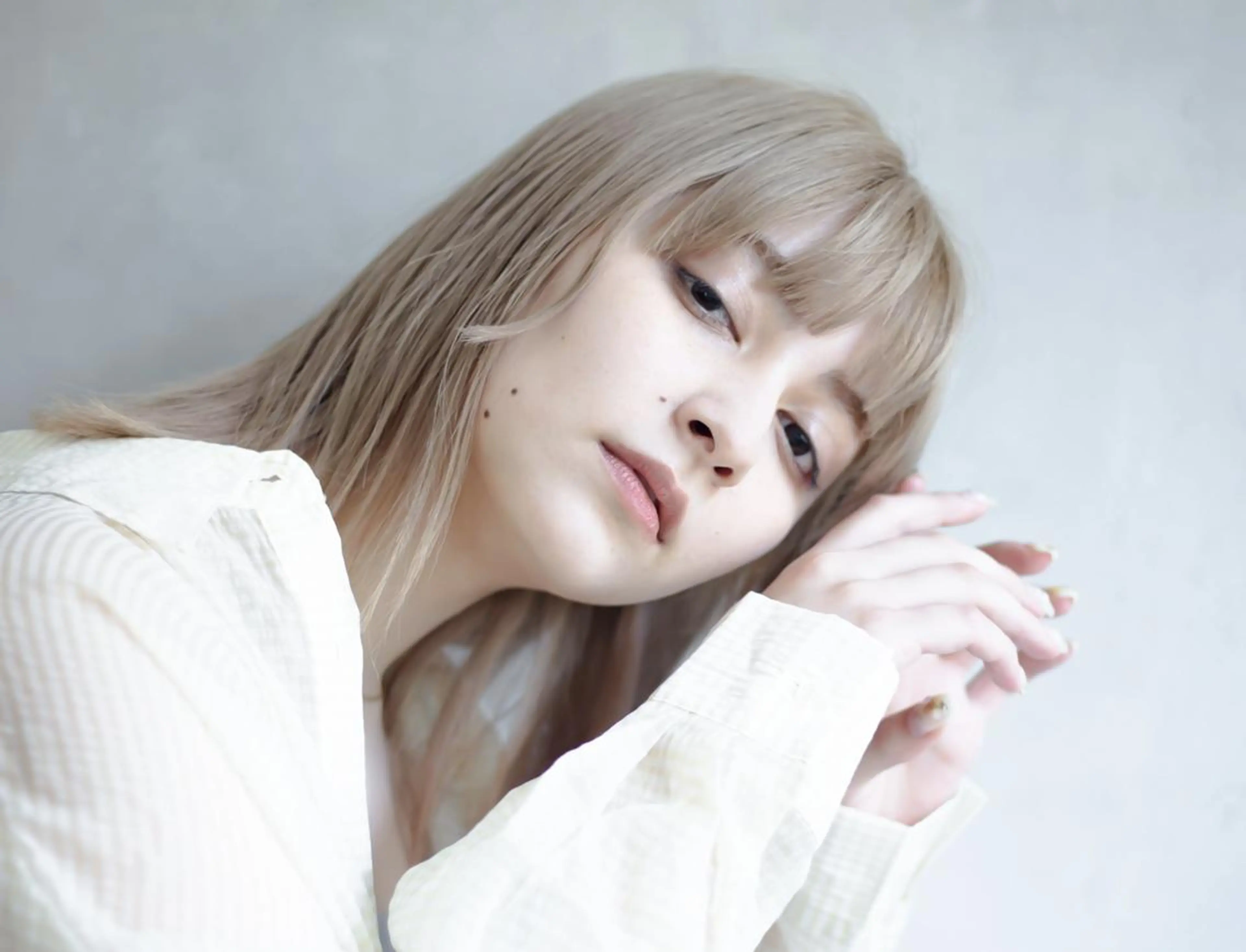 ミディアム 大澤 尚也のヘアスタイル