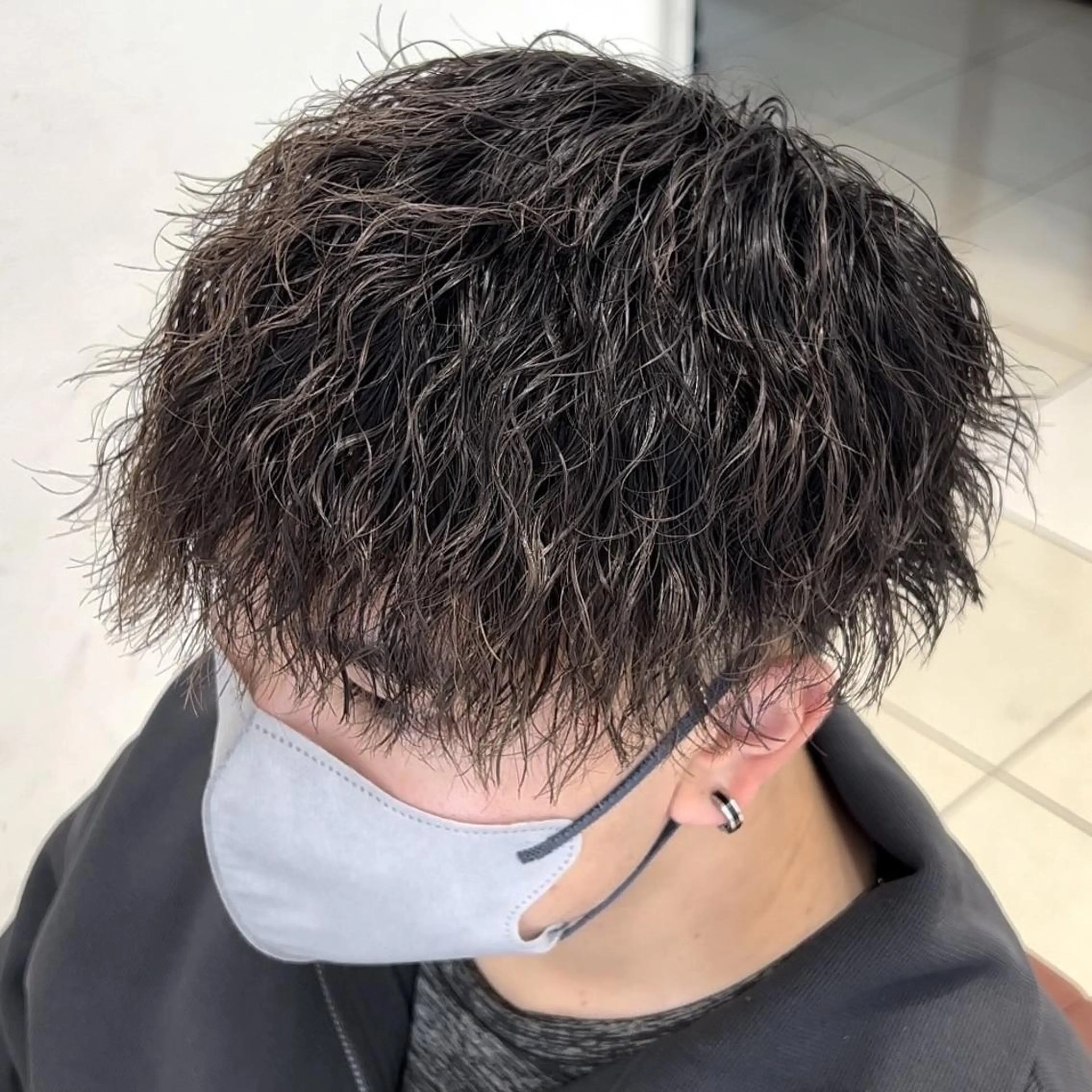 パーマ メンズ メンズパーマ ツイストスパイラルパーマ スパイラルパーマ カット パーマ メンズ特化/勝田駅/ 佐和駅/鈴木輝瑠/のヘアスタイル