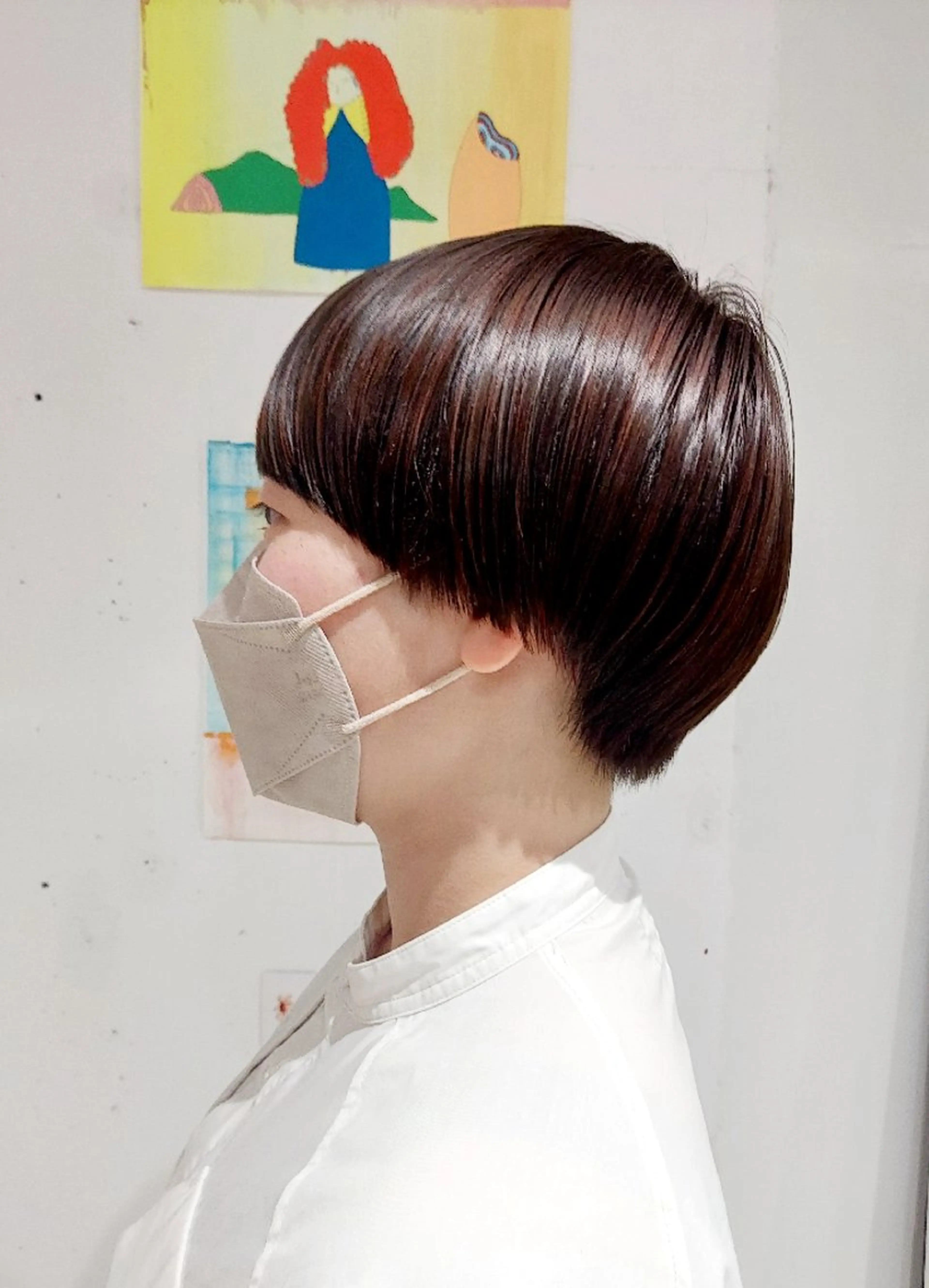 ショート カラー ブラウンカラー オレンジ オレンジブラウン ショートヘア 樋口 千尋のヘアスタイル