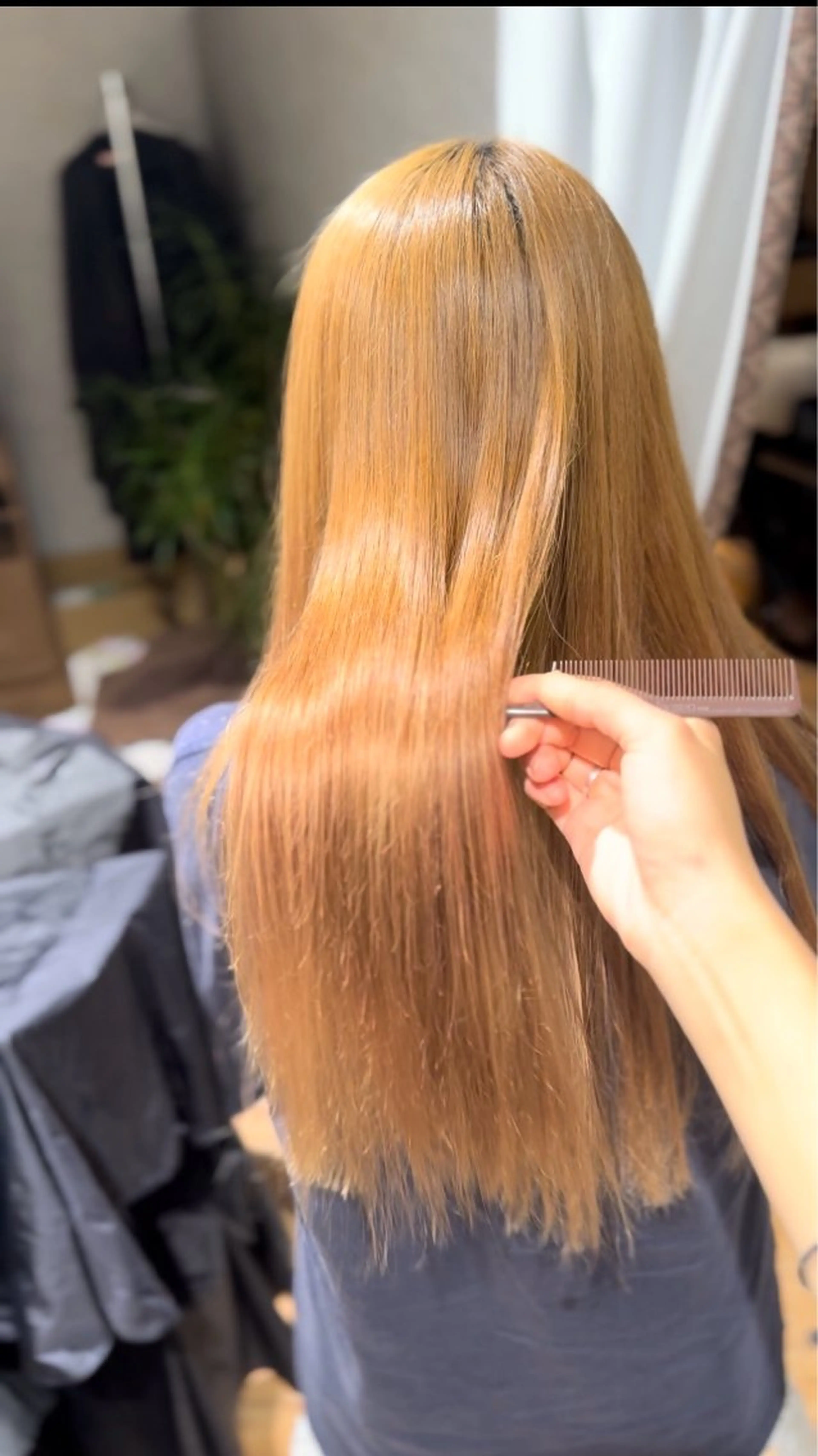 ロング ヘアカラー 透明感イルミナカラー /寒色/MOMOKAのヘアスタイル