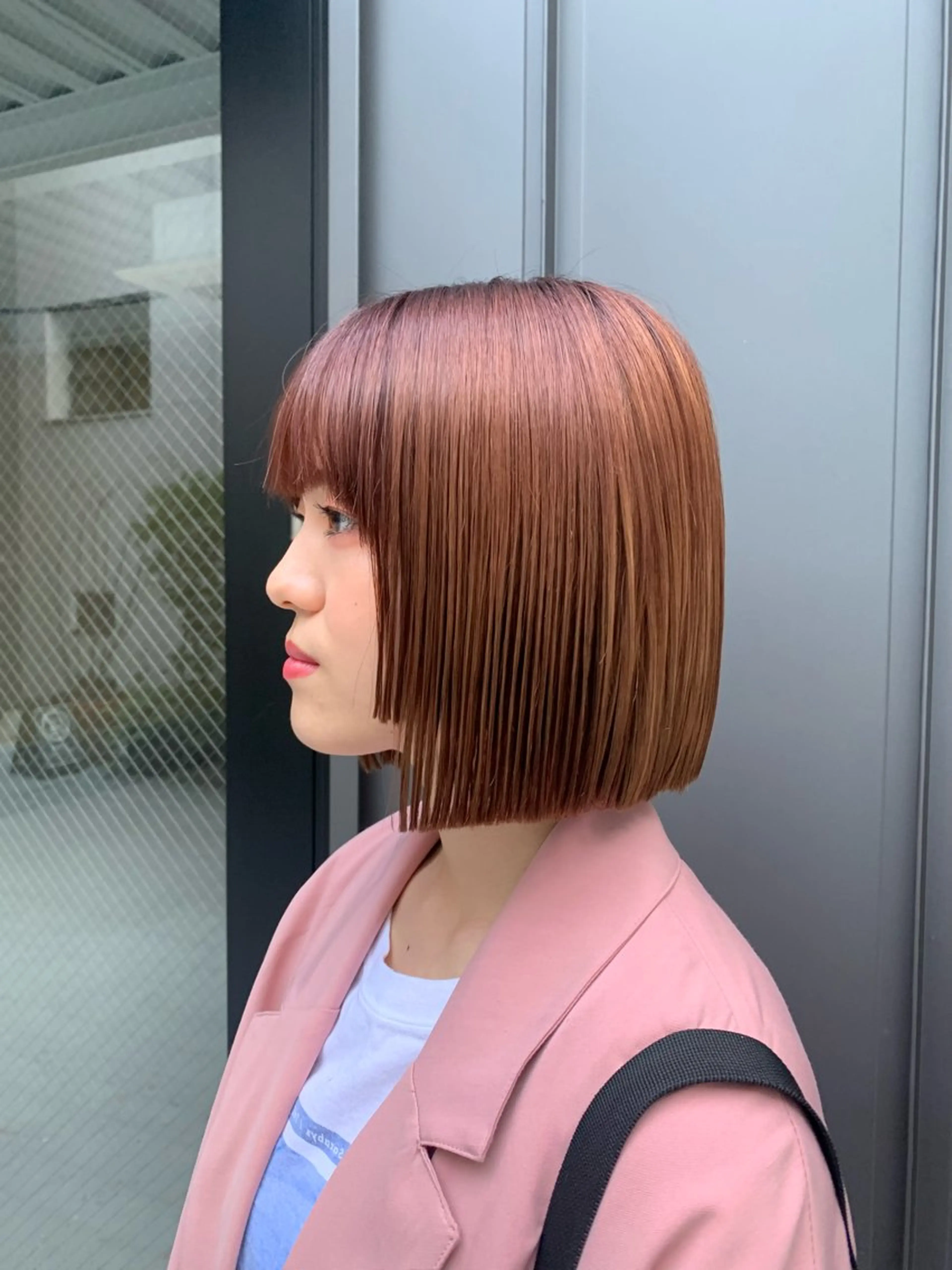 ショート カラー ヘアカラー 原宿 ツヤカラー🫧 ちり🍎のヘアスタイル