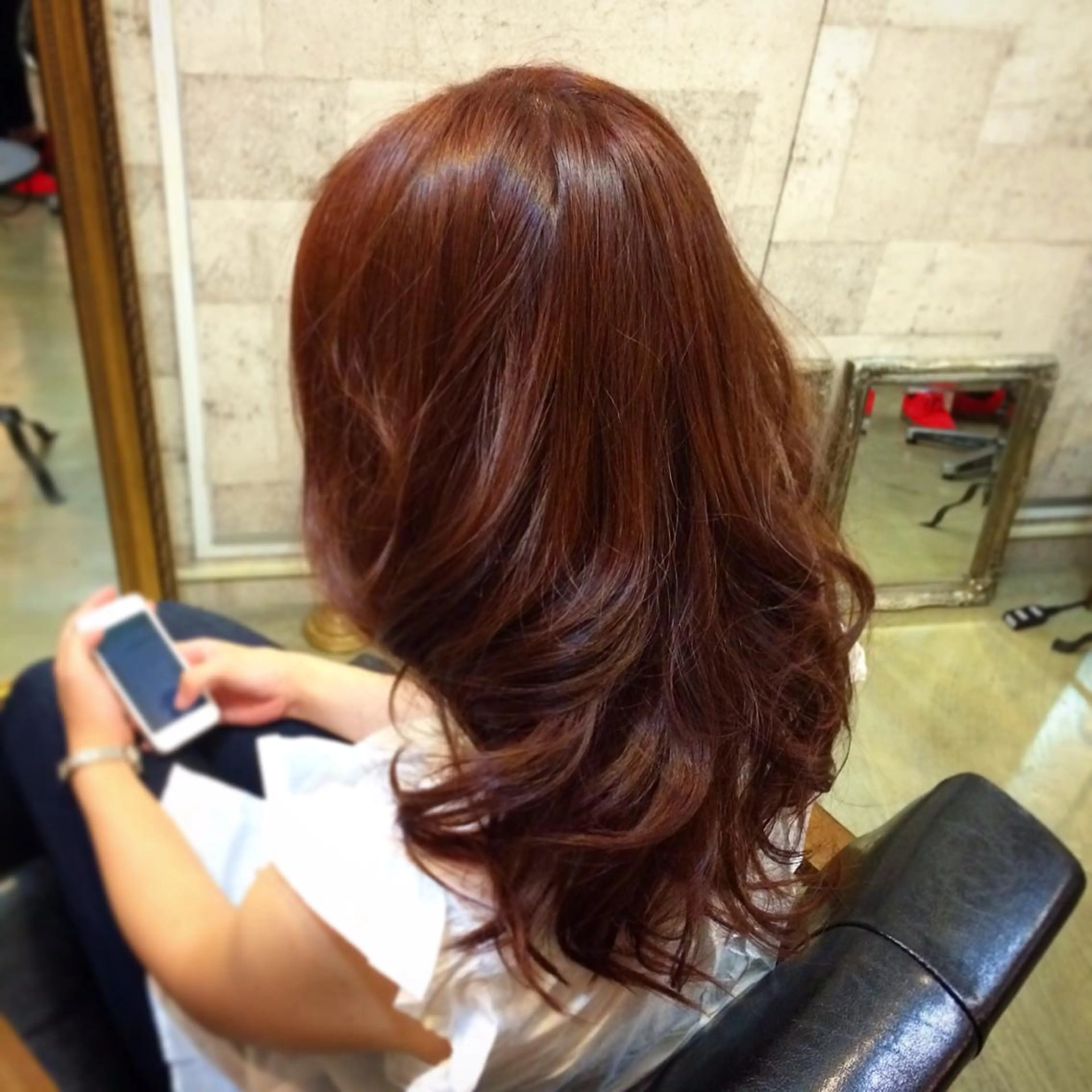 カラー ブラウンカラー ピンクカラー インナーカラー/天神 ブリーチ/吉田のヘアスタイル