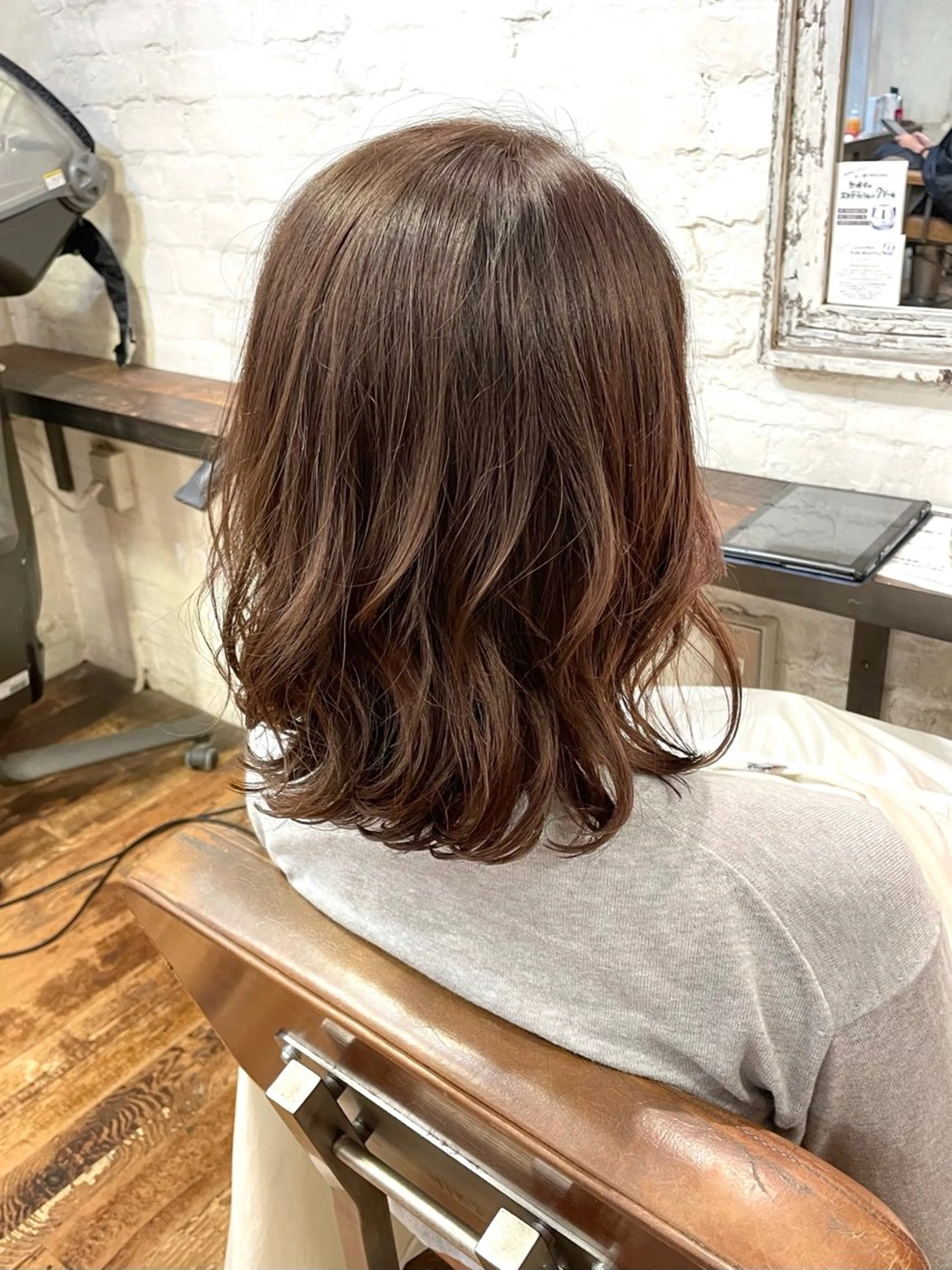 ミディアム パーマ 銀座No.1髪質改善 縮毛矯正/本木のヘアスタイル