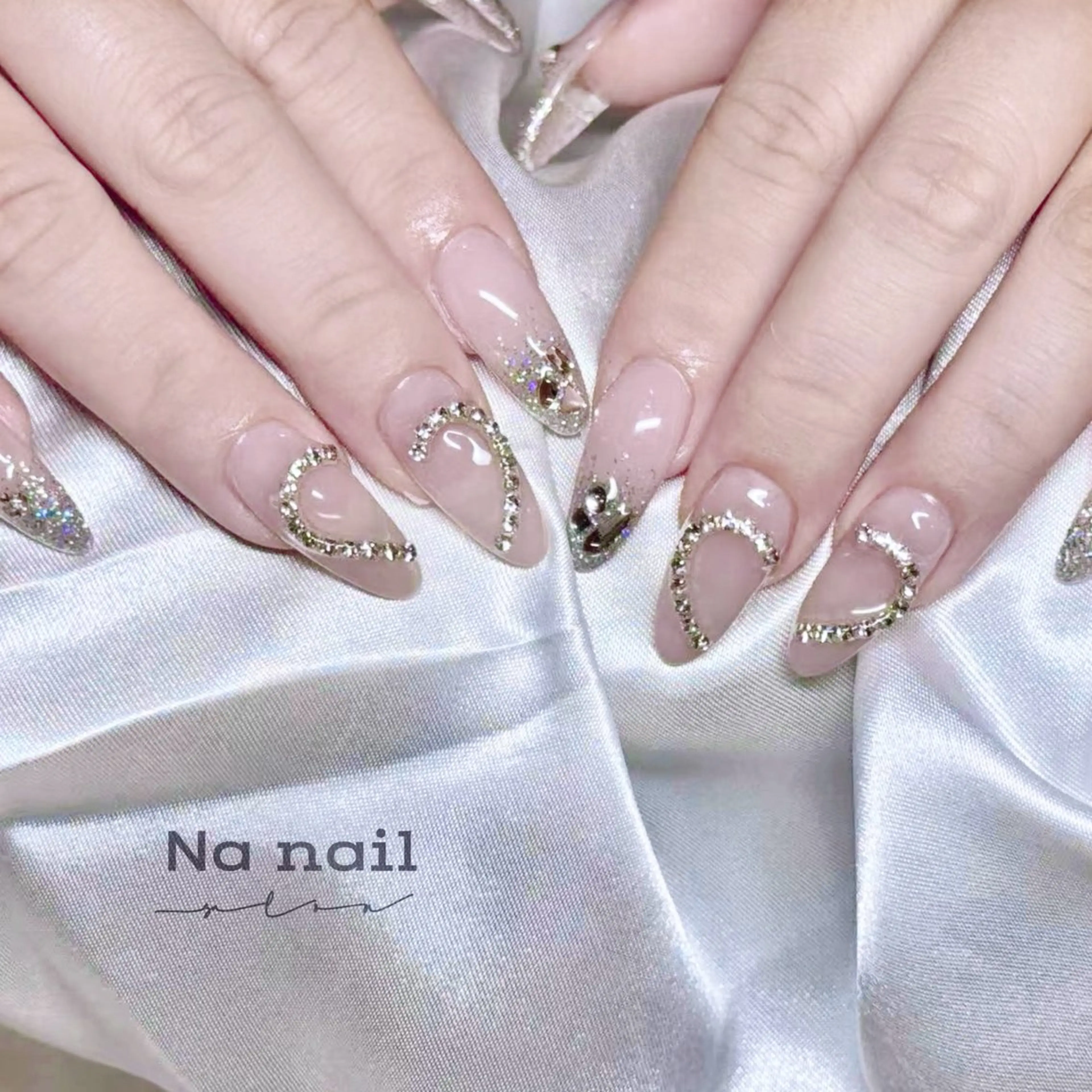 ネイル チークネイル フラッシュネイル フレンチネイル ジェルネイル グラデーション ハンドネイル CC Nail 高田馬場のネイルデザイン