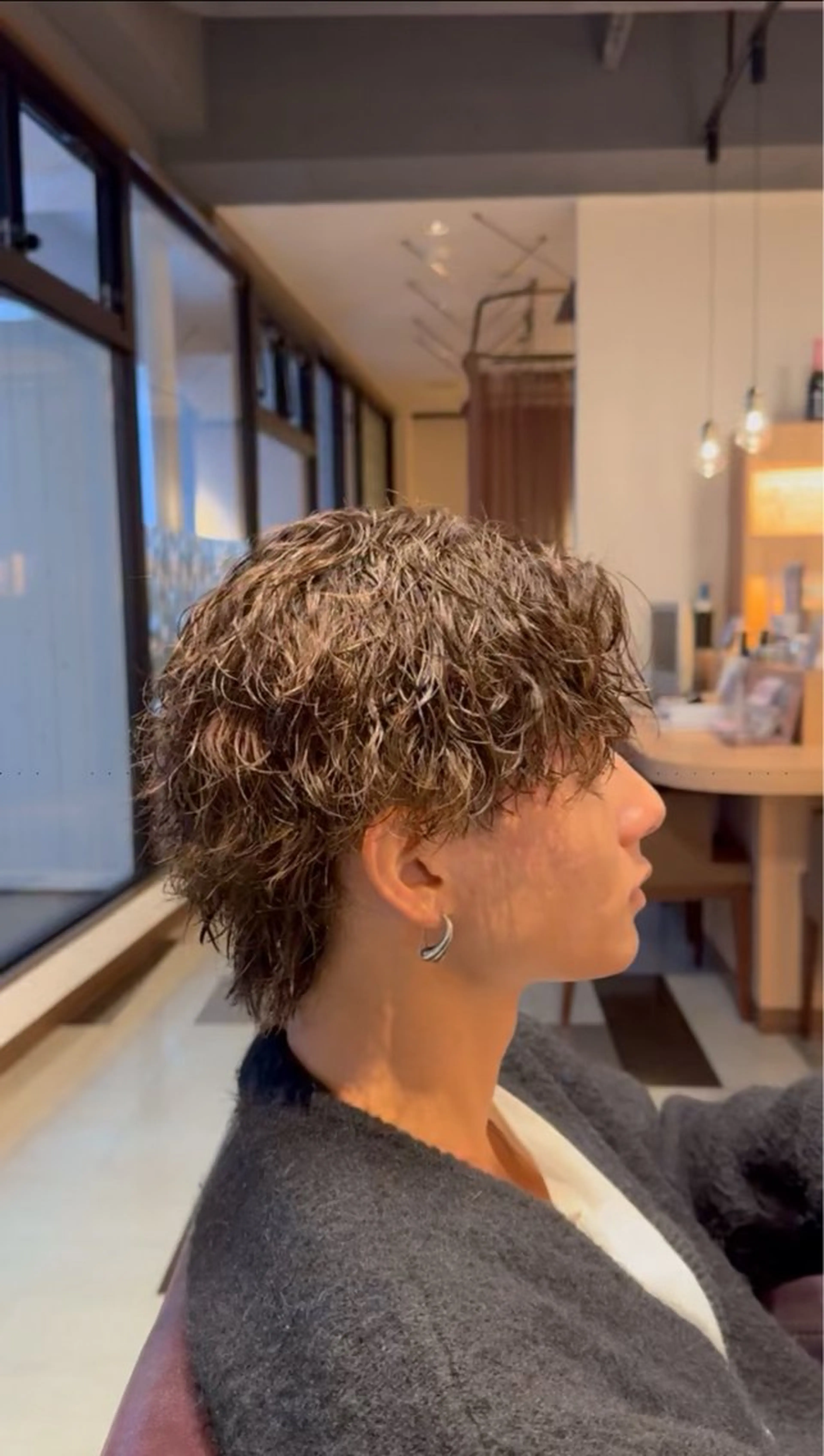 パーマ メンズ カット パーマ 岩内 皓大のヘアスタイル