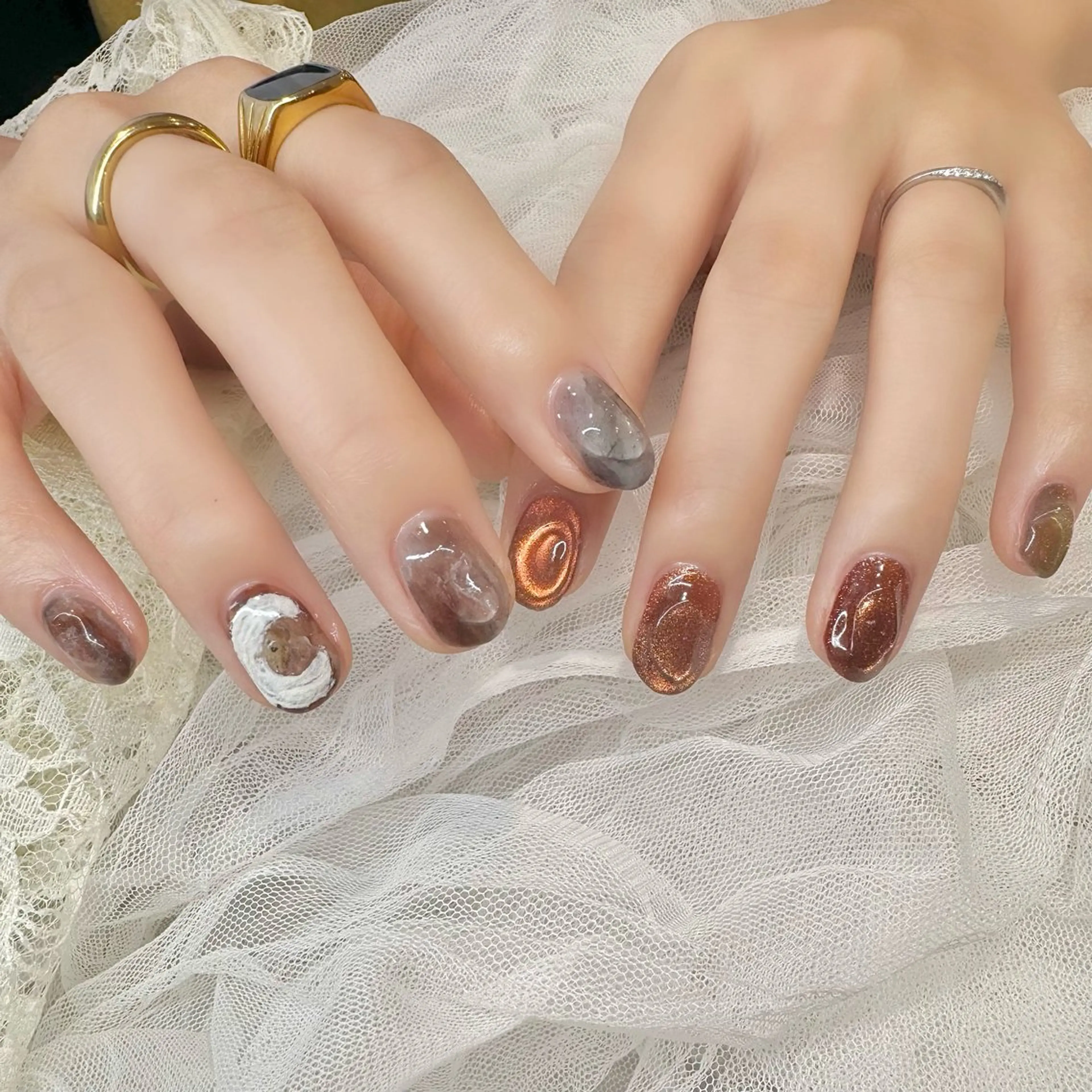 ネイル ハンドネイル 新井 ひなののネイルデザイン