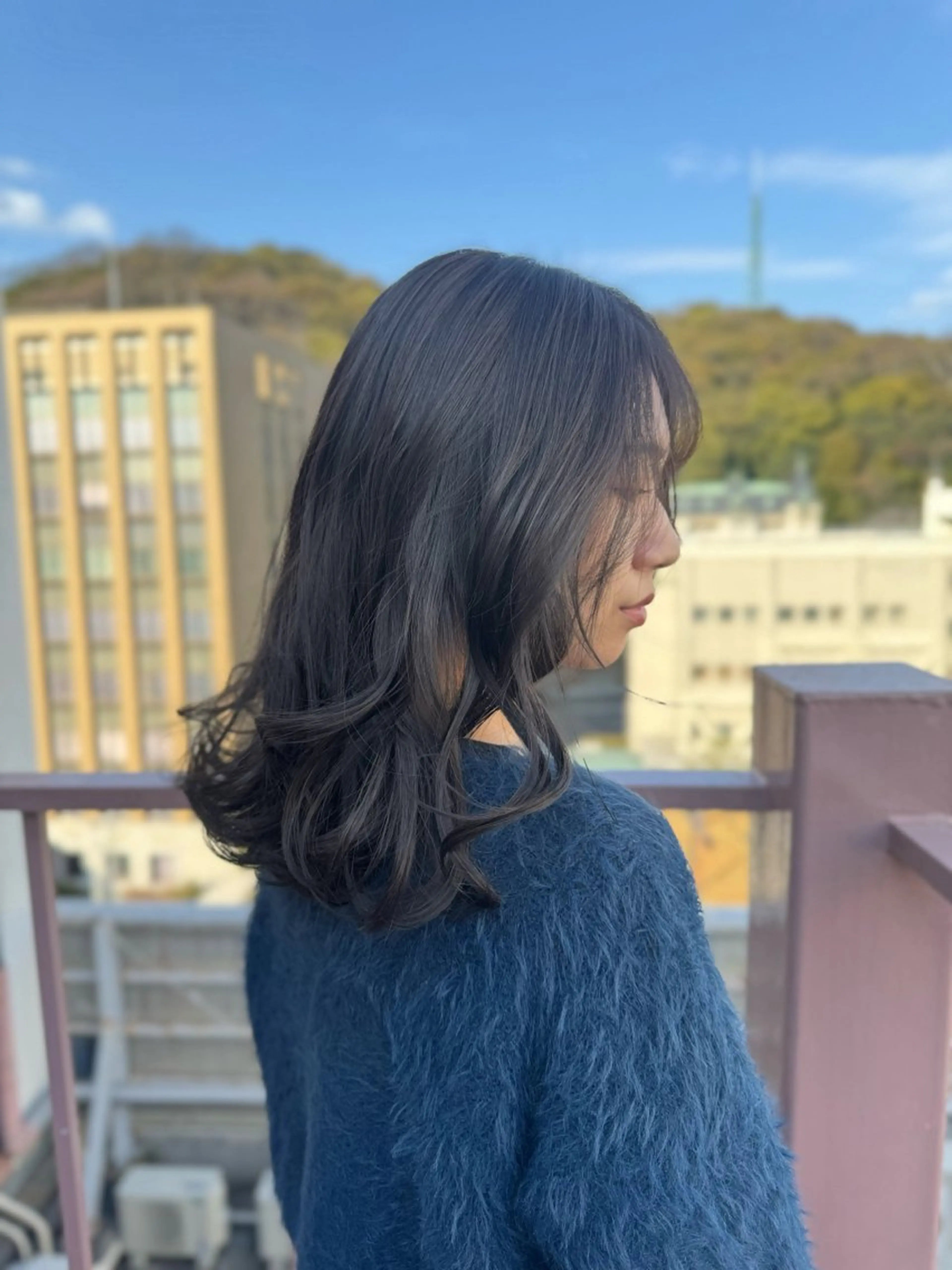 セミロング カラー ダークグレー ダークグレージュ グレージュ カット ヘアカラー Viage （ビアージュ）のヘアスタイル