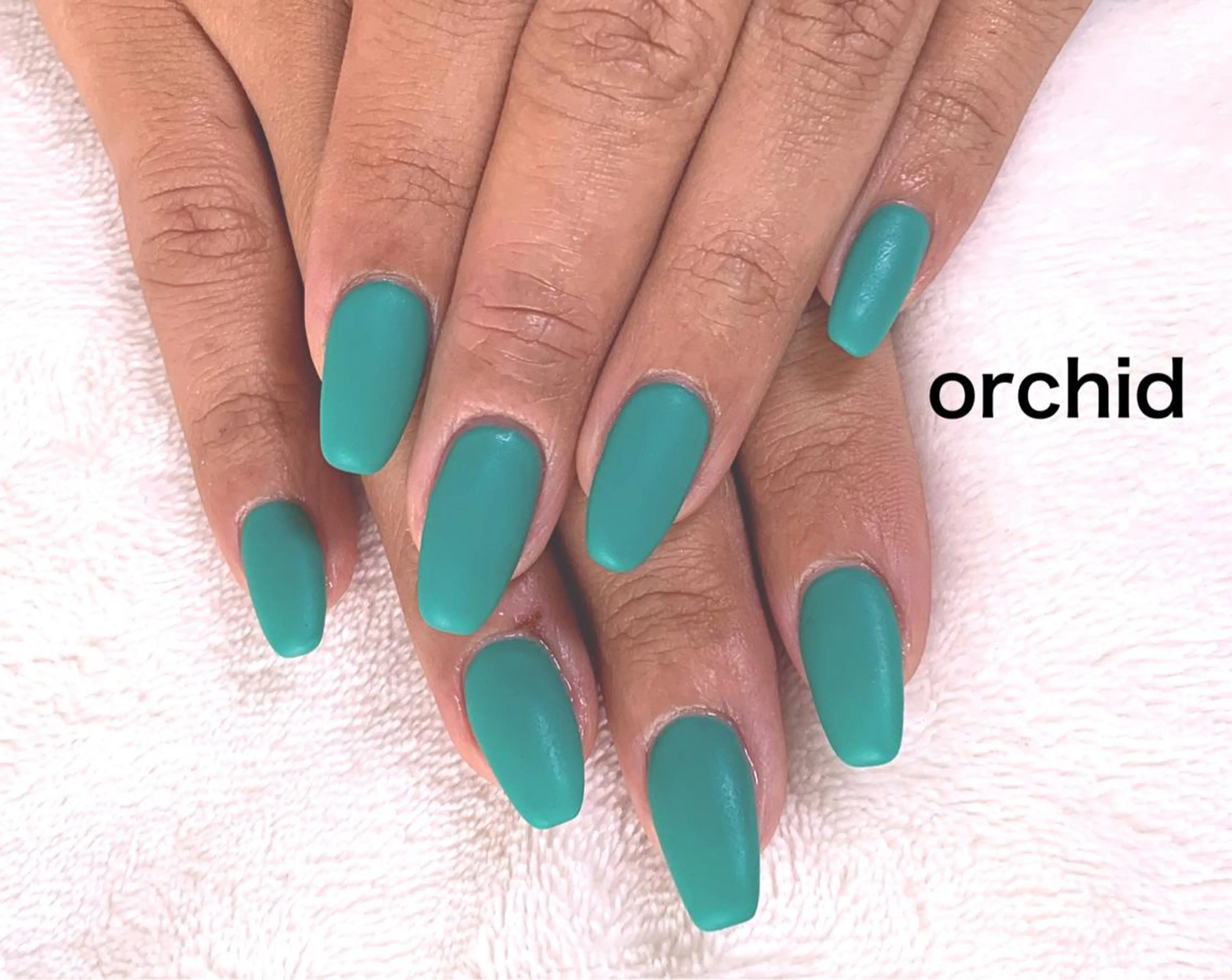 ネイル ワンカラーネイル スカルプネイル orchid ♡オーキッドのネイルデザイン