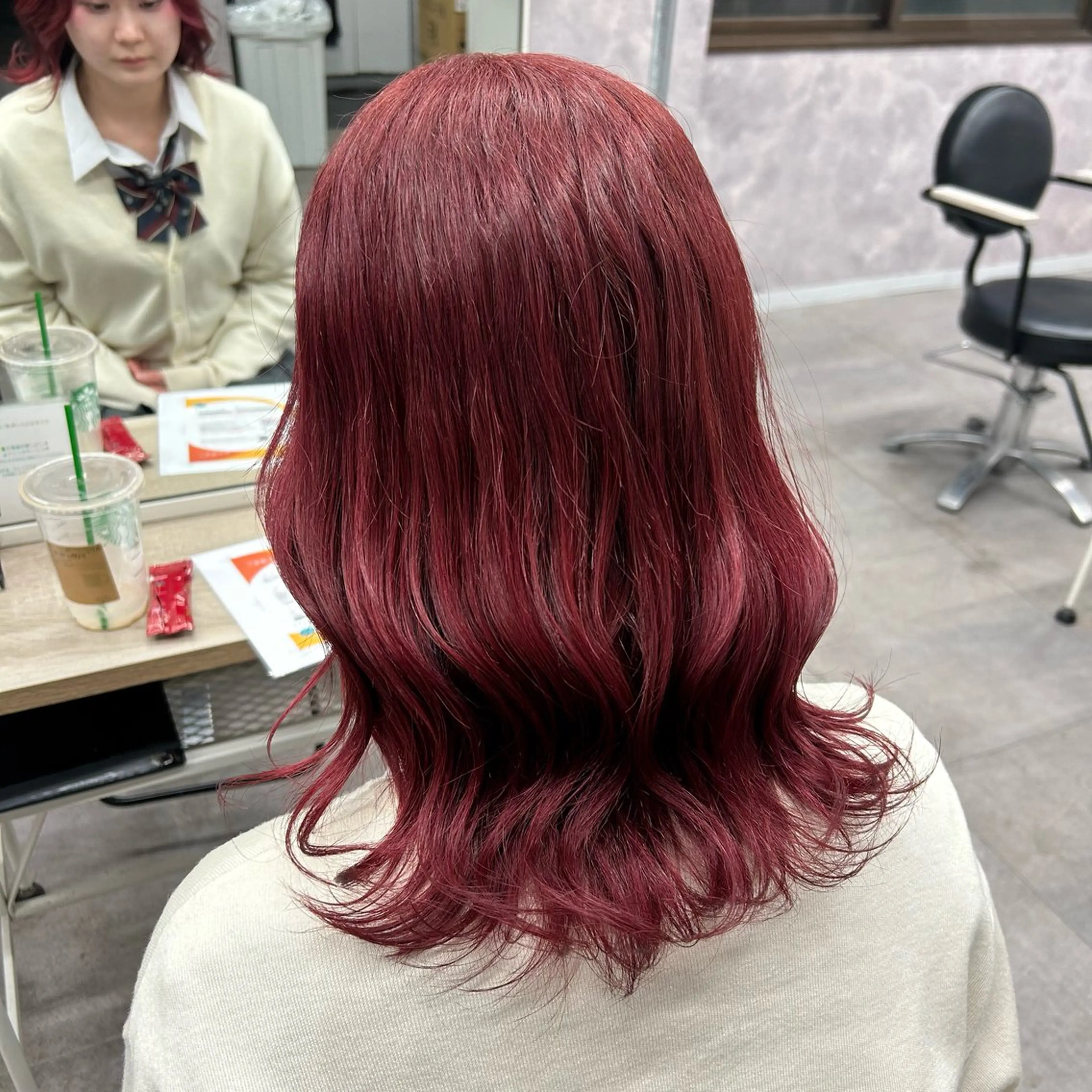 セミロング カラー カット ヘアカラー トリートメント 🧃暖色カラー/🪷 アレンジ/　yunaのヘアスタイル